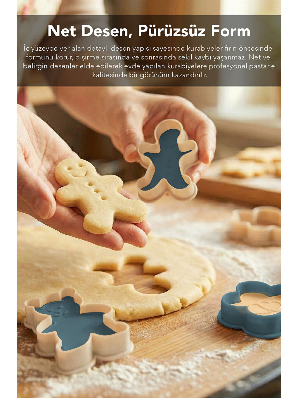 Karışık 4'lü Basmalı Kurabiye Kalıbı Seti-1