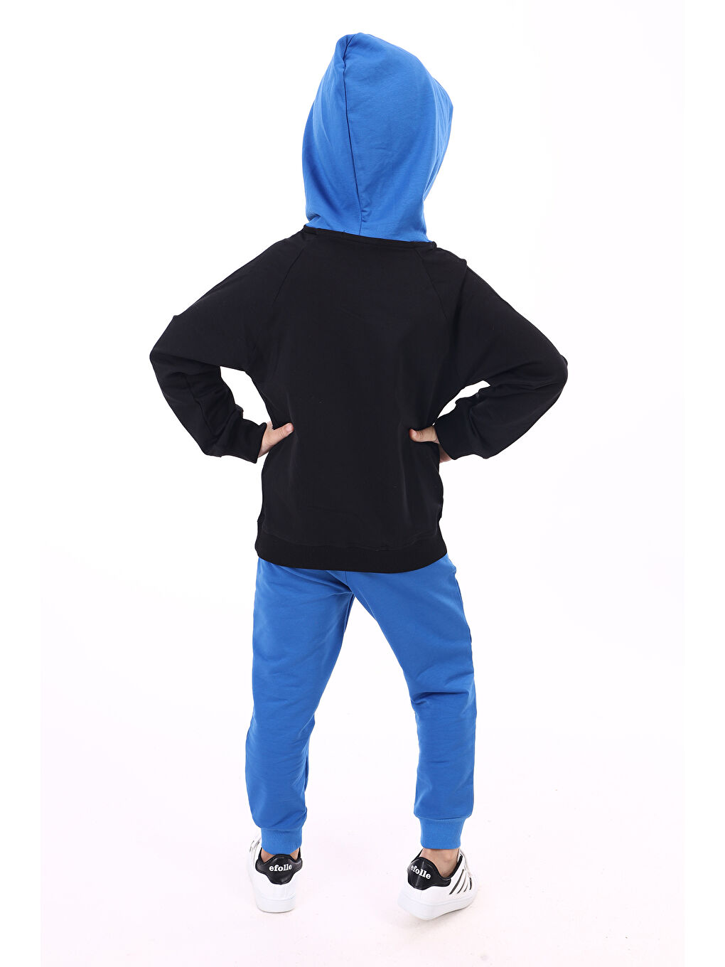 Siyah Erkek Çocuk Baskılı Eşofman Takım-2