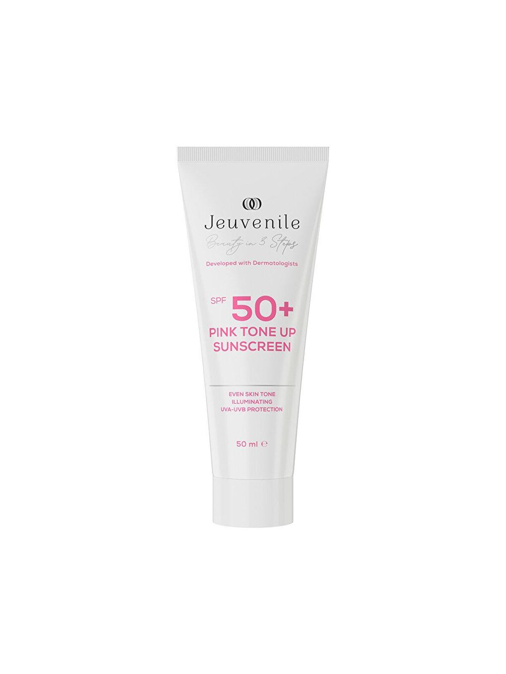 Jeuvenile Pembe SPF 50+ Yüksek Korumalı Renk Tonu Eşitleyici Pembe Güneş Kremi