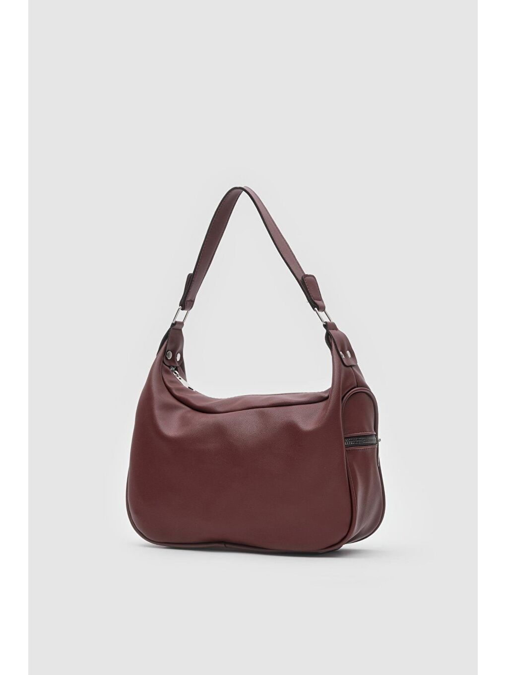 Bordo Este Omuz Çantası Fındık Kabuğu-1