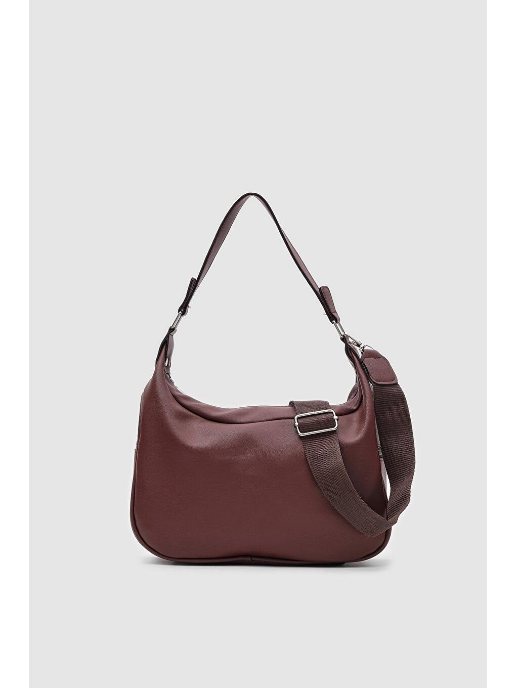 Bordo Este Omuz Çantası Fındık Kabuğu-2