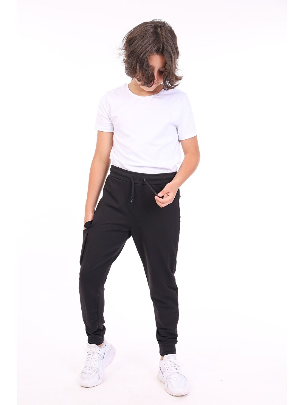 Siyah Erkek Çocuk Eşofman Alt