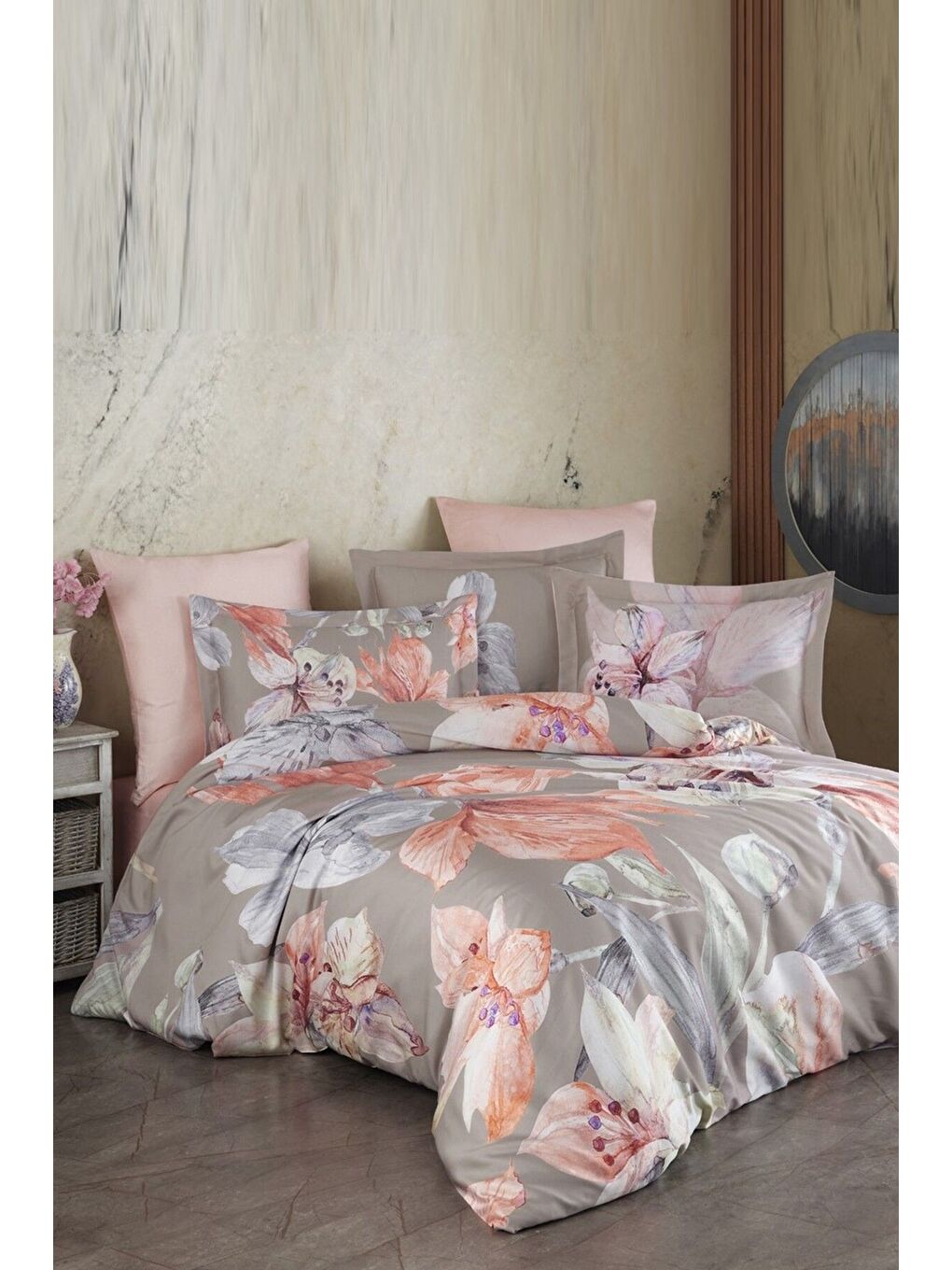 Karışık Lyocell Tek Kişilik Nevresim Takımı Erıca