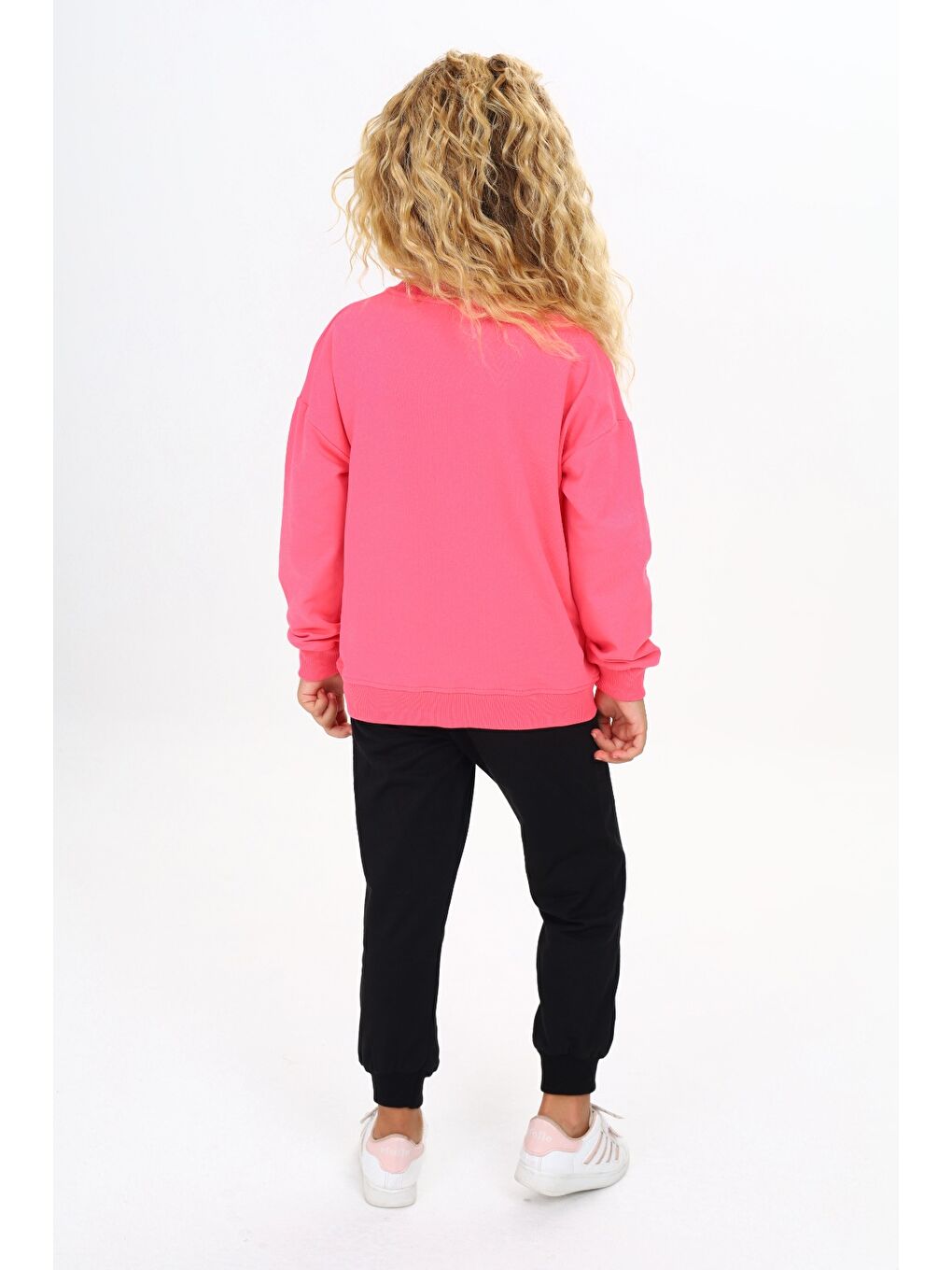 Fuşya Kız Çocuk Baskılı Eşofman Takım-5