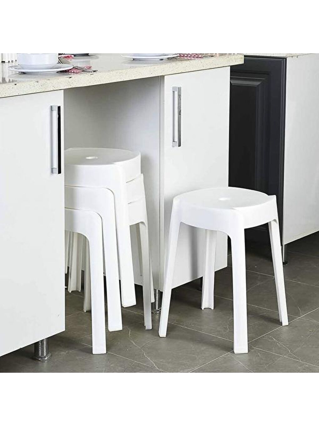 Solo Tabure - Beyaz-3