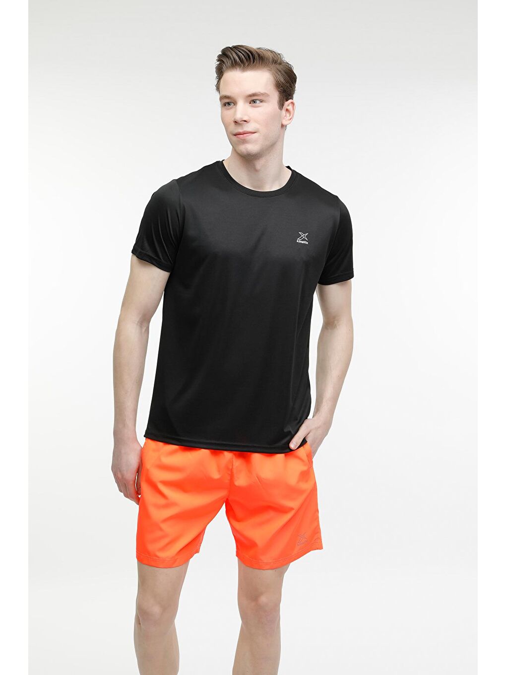 Pembe MB CARLO 19SN337 3FX NEON CORAL Erkek Deniz Şortu-2