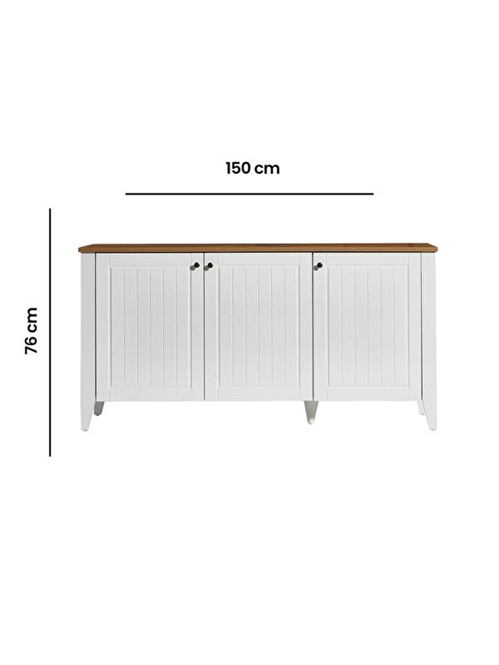 Kahverengi Mona Konsol - Beyaz / Sepet-6