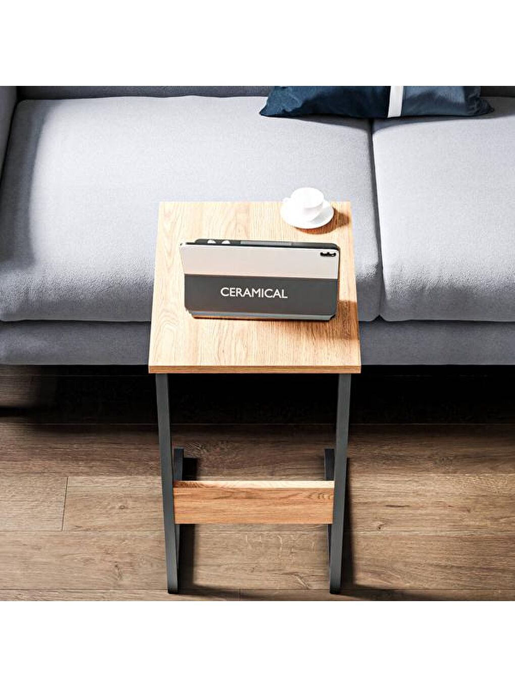 Lila C Sehpa - Ebru / Siyah - 67 cm-2