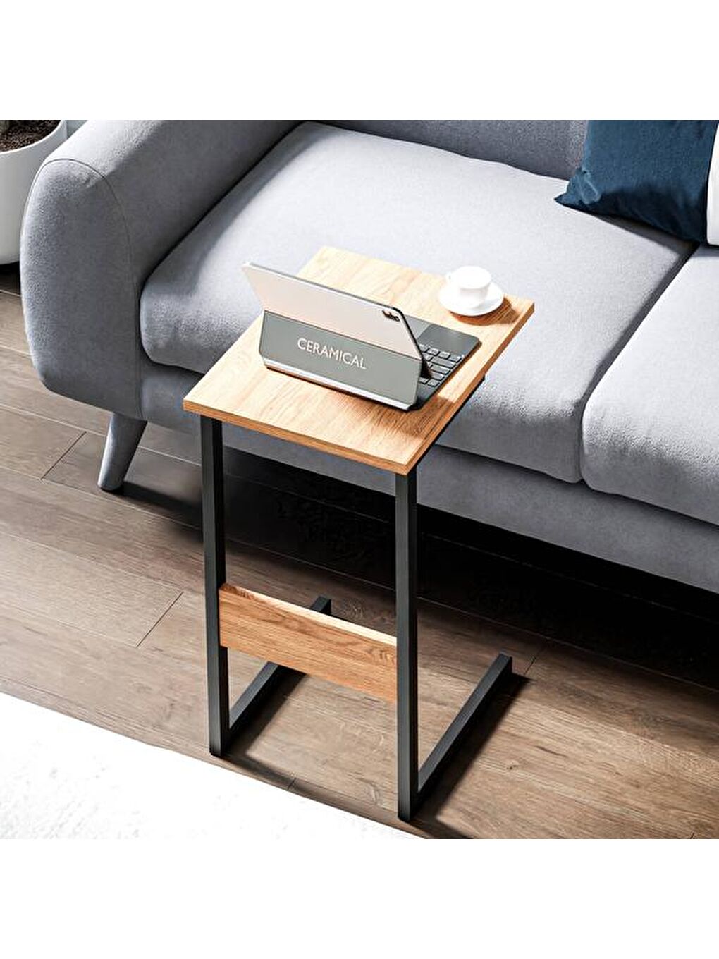 Lila C Sehpa - Ebru / Siyah - 67 cm-4