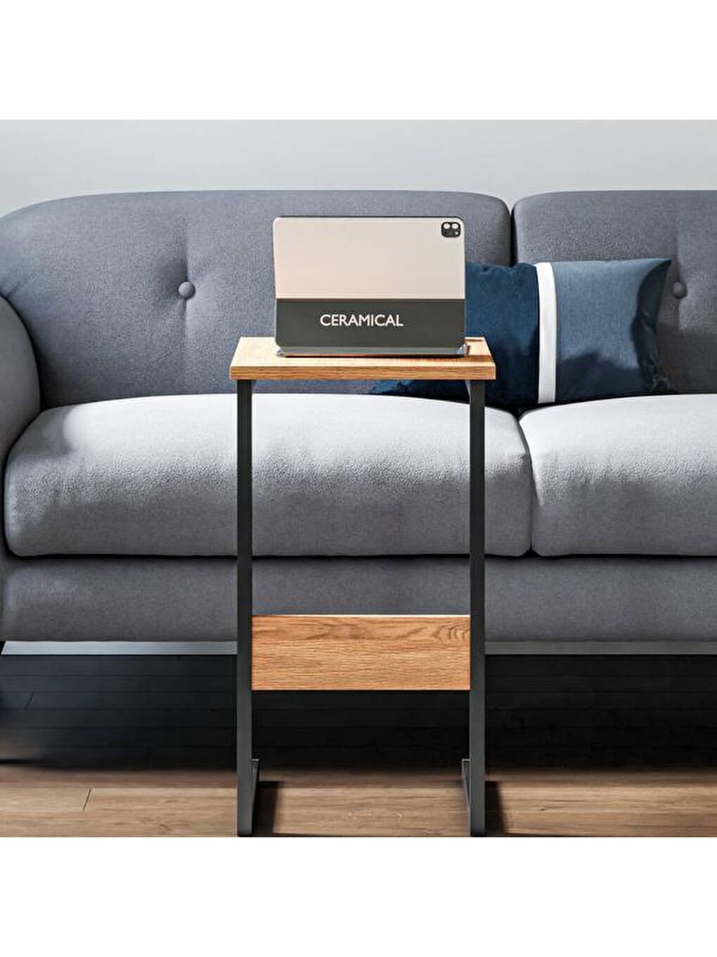 Lila C Sehpa - Ebru / Siyah - 67 cm-5