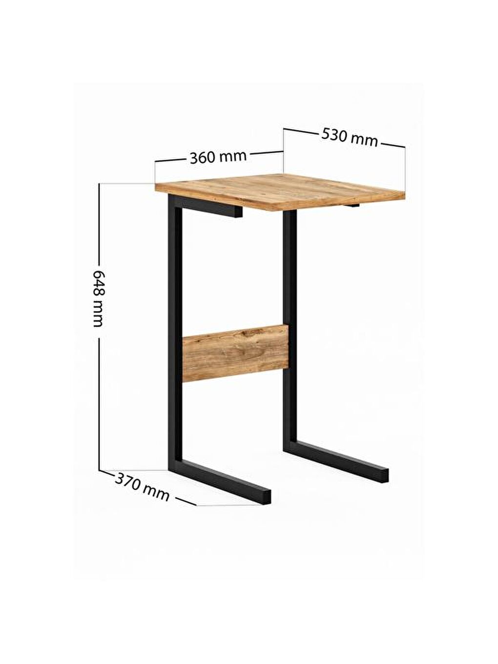 Lila C Sehpa - Ebru / Siyah - 67 cm-7