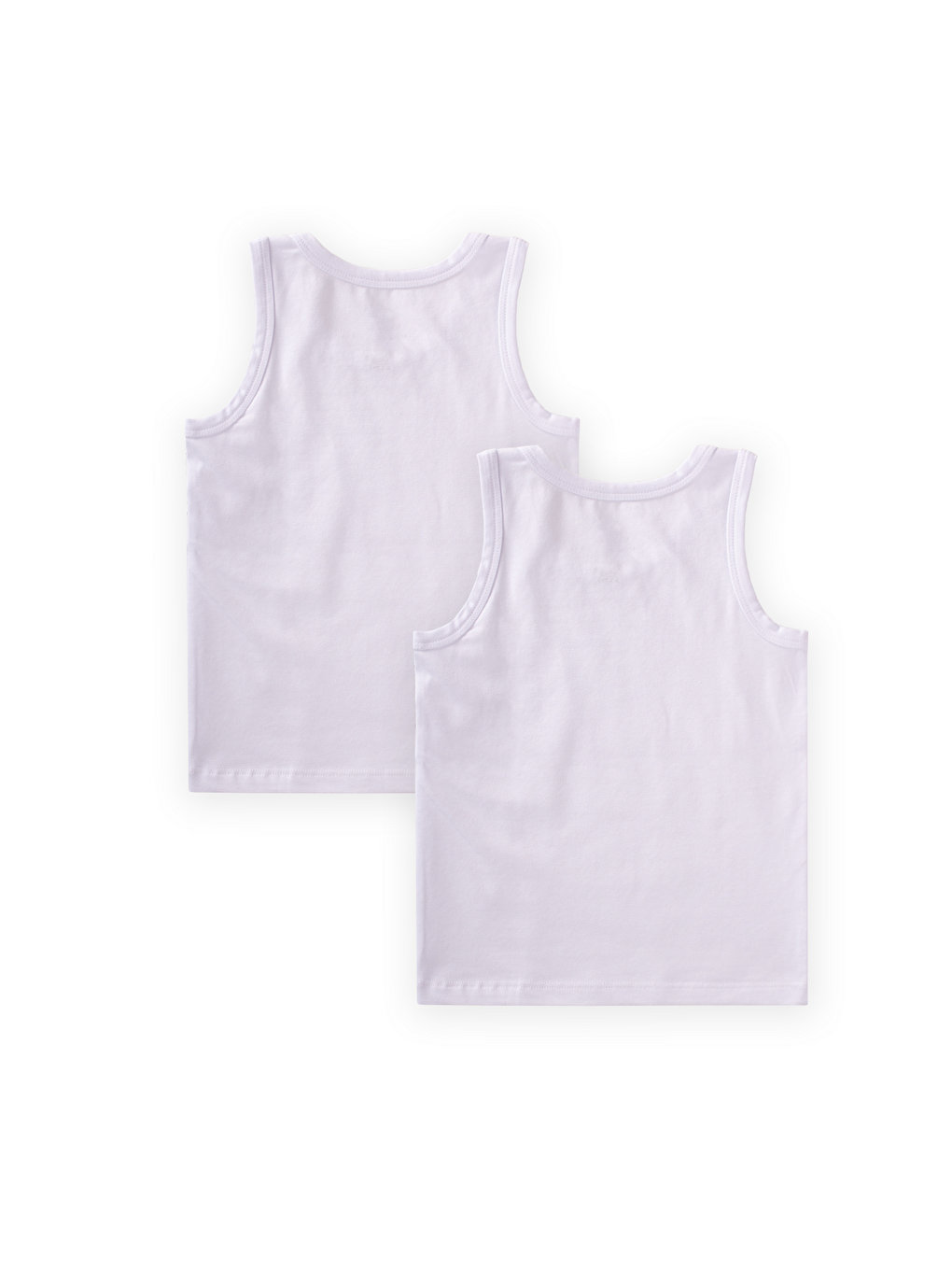 İkili Geniş Askılı Atlet 2-11 Yaş Beyaz-1