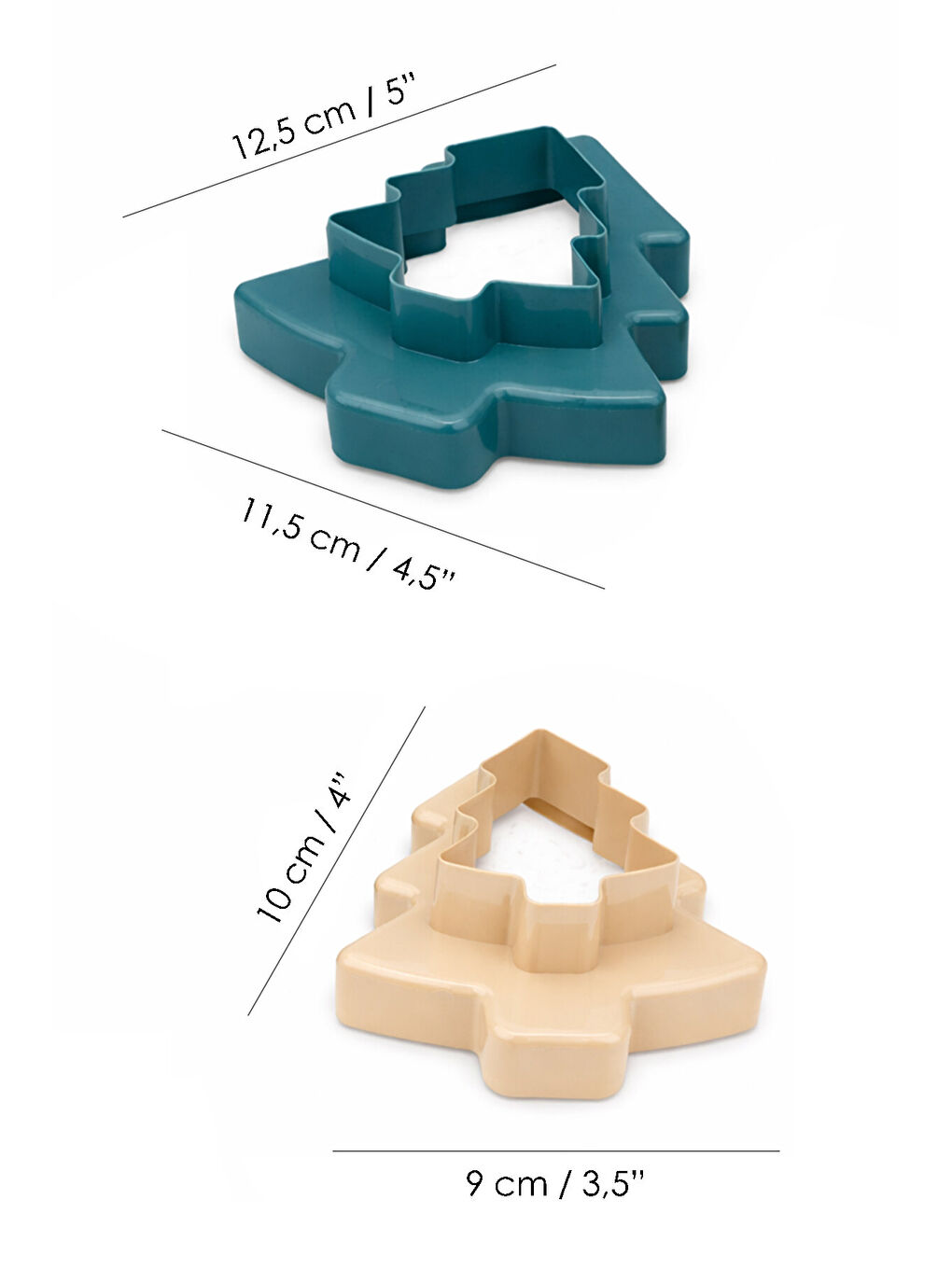 Karışık 2'li Çam Ağacı Kurabiye Kalıbı-4
