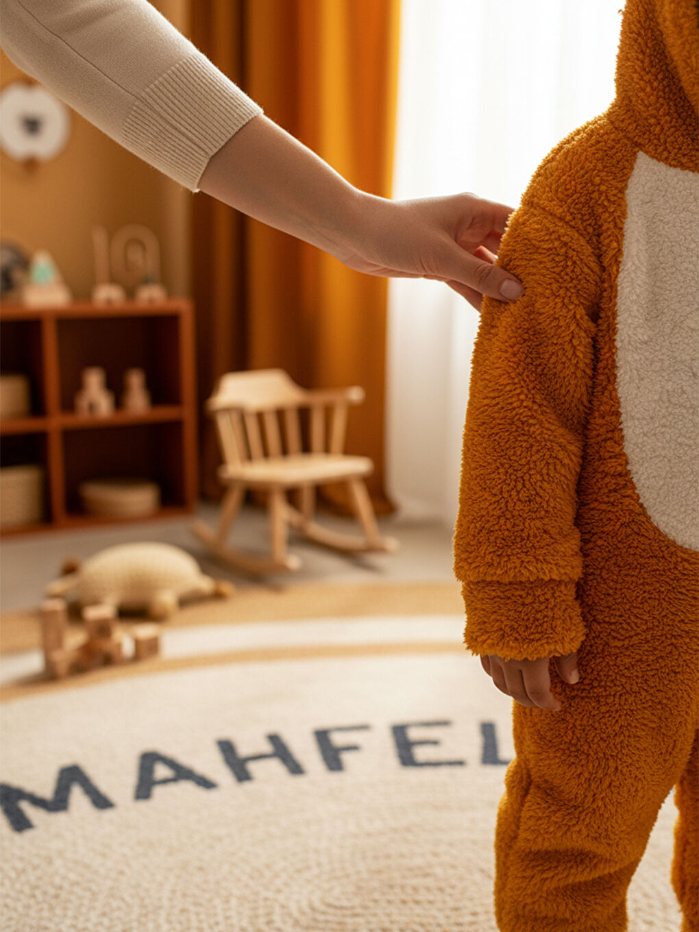 Kahverengi Welsoft Aslan Desenli Kışlık  Uyku Tulumu 1–6 Yaş-3