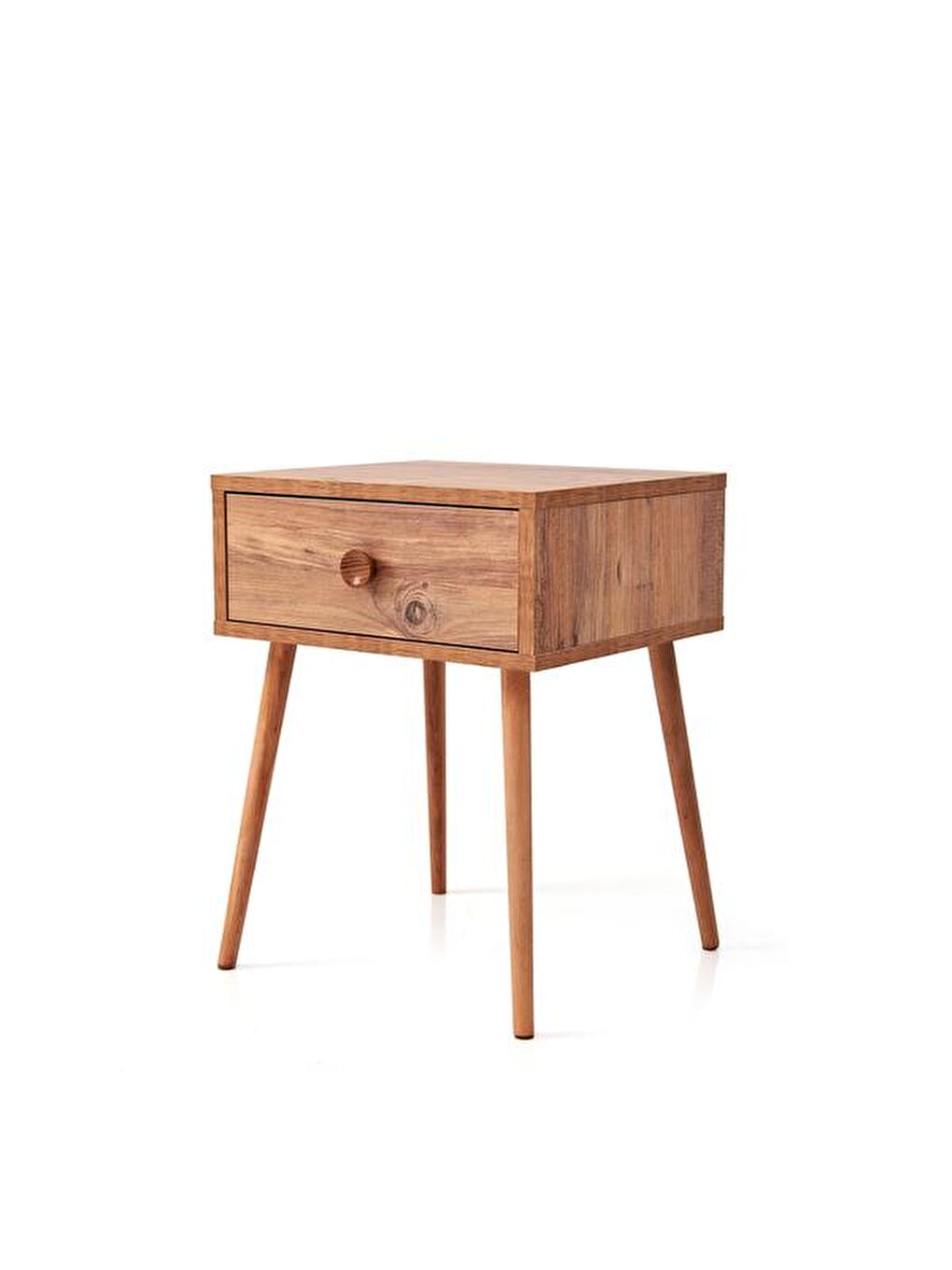 Kahverengi Mila Tek Çekmeceli Komodin - Atlantik Çam-1