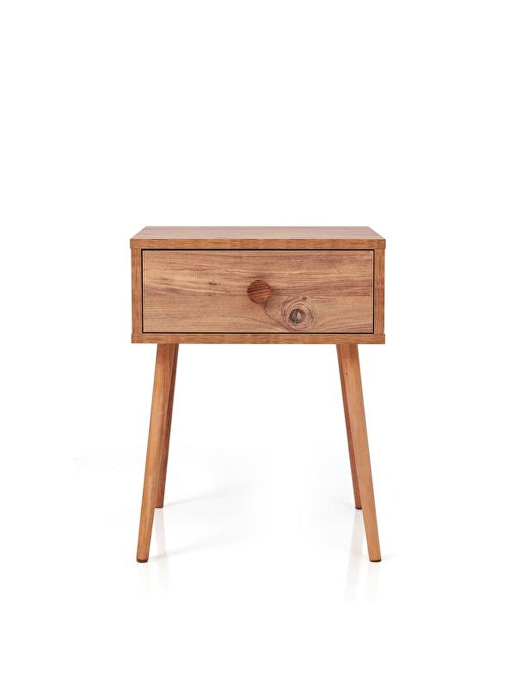 Kahverengi Mila Tek Çekmeceli Komodin - Atlantik Çam-4