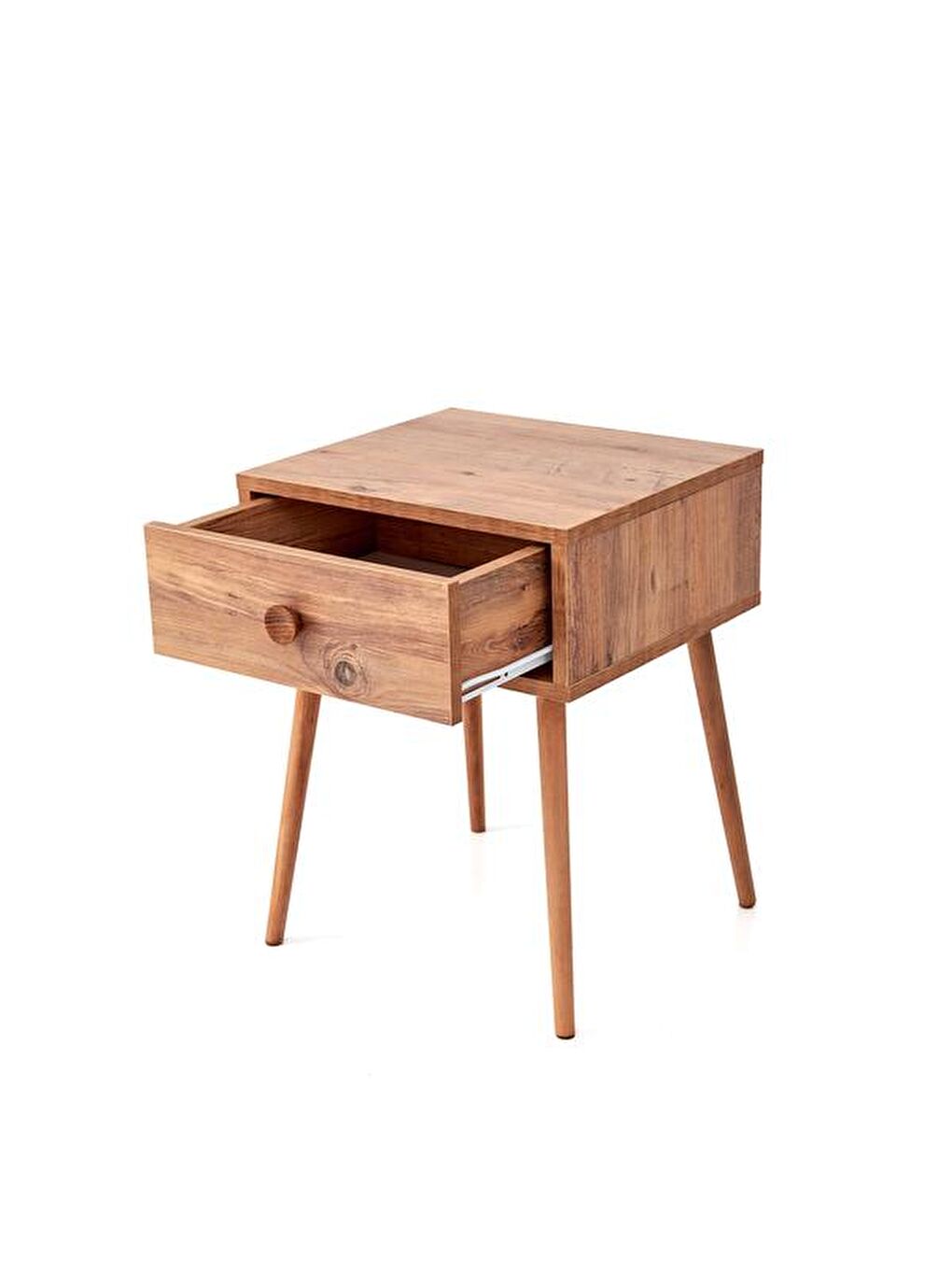 Kahverengi Mila Tek Çekmeceli Komodin - Atlantik Çam-5