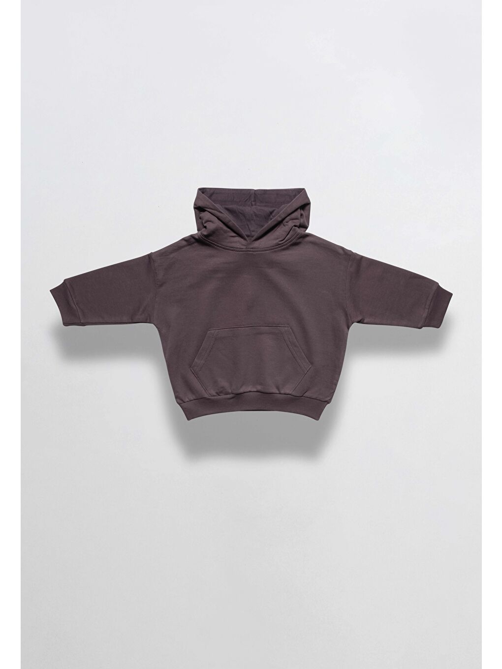 Gri Oversıze Eşofman Theme Kapüşonlu Sweatshırt