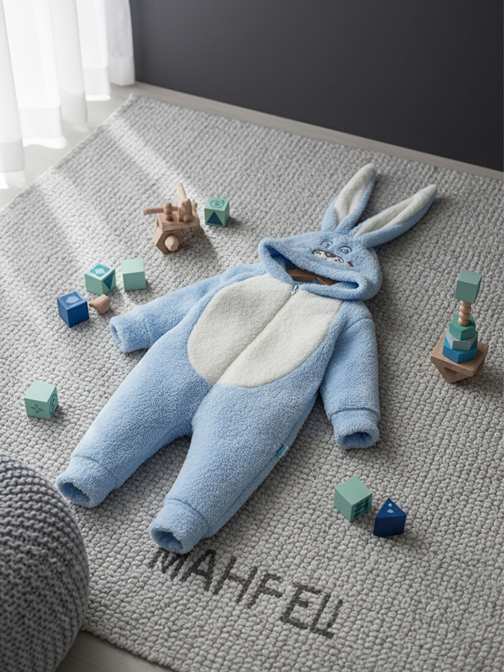 Welsoft Mavi Desenli Kışlık  Uyku Tulumu 1–6 Yaş-2