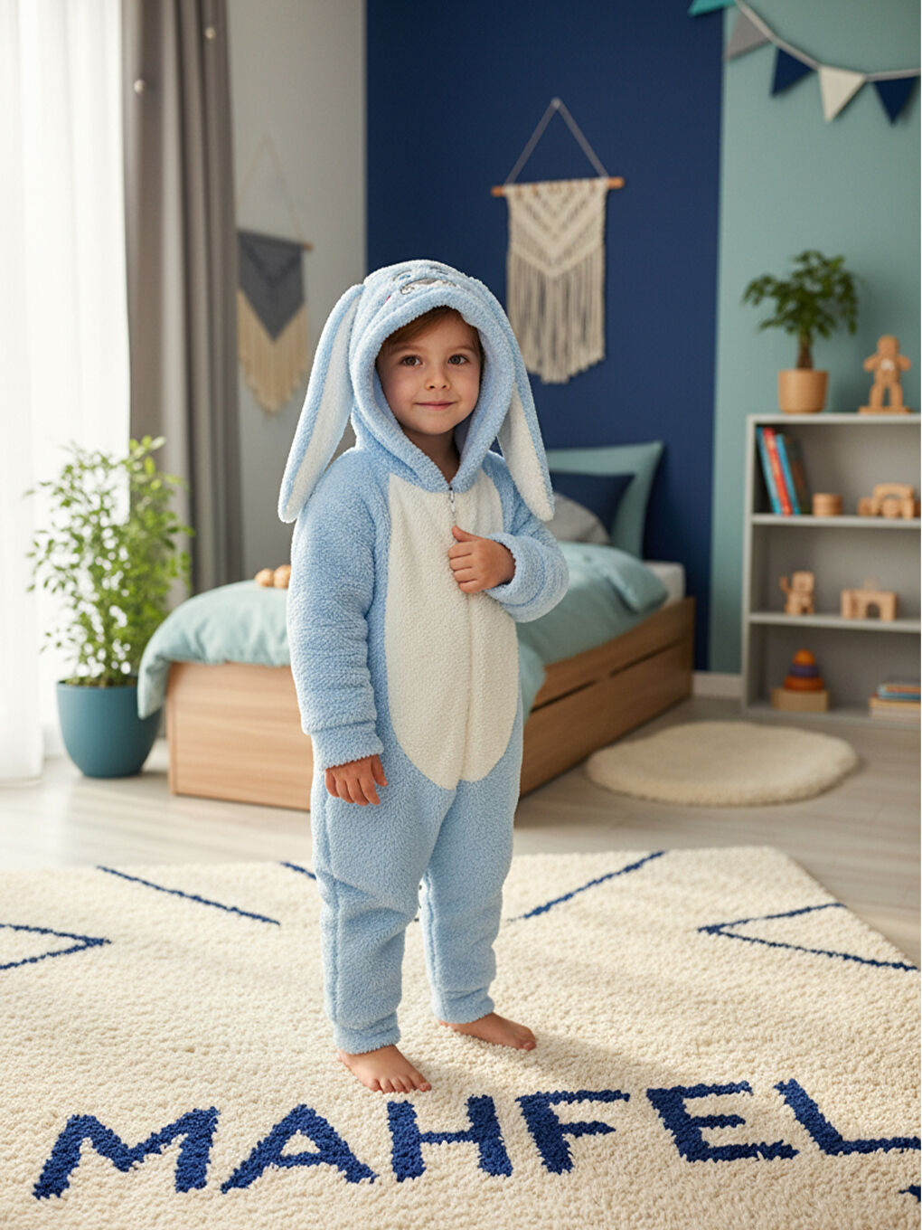 Welsoft Mavi Desenli Kışlık  Uyku Tulumu 1–6 Yaş-4
