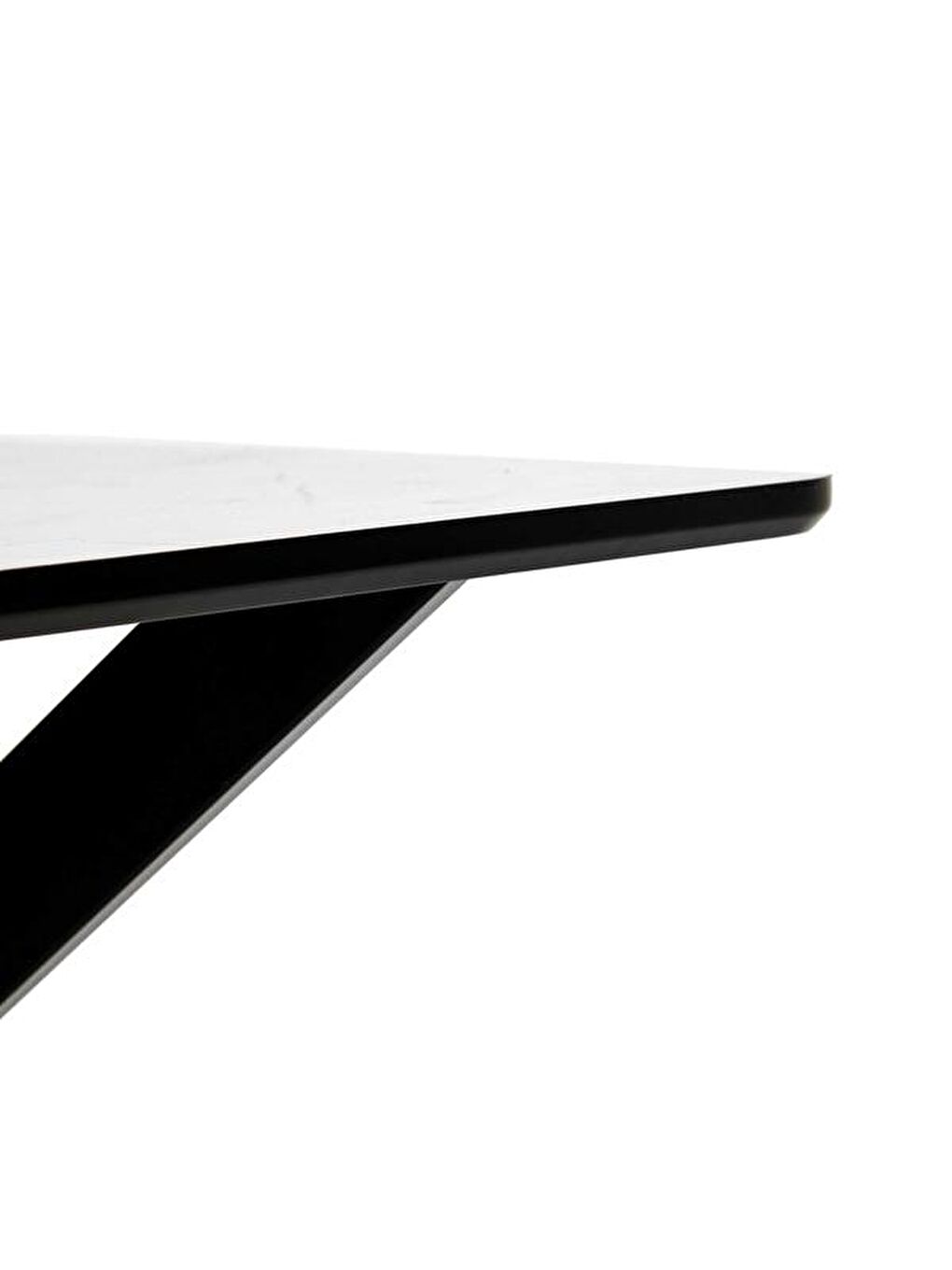 Mermer Desenli Masa - Gri / Siyah-6