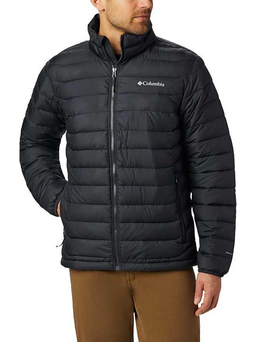 Columbia Siyah Powder Lite Jacket Erkek Şişme  Mont WO1111-012