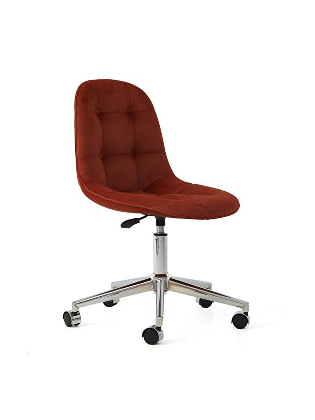 Kareli Çalışma Sandalyesi - Turuncu-6