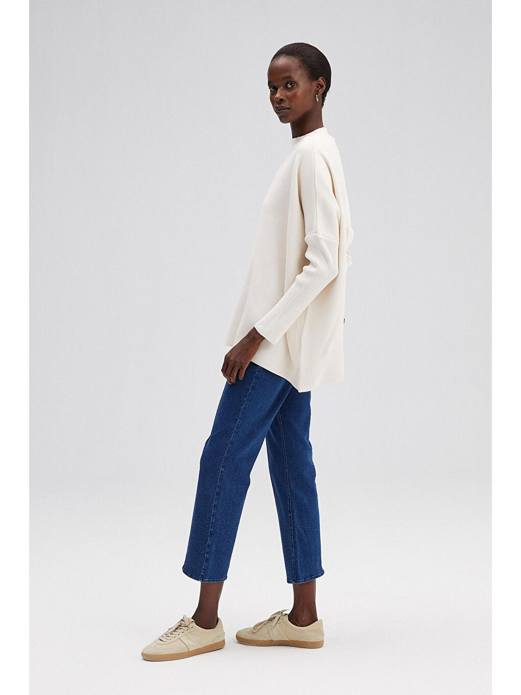 Ekru T Kol Triko Kazak-2