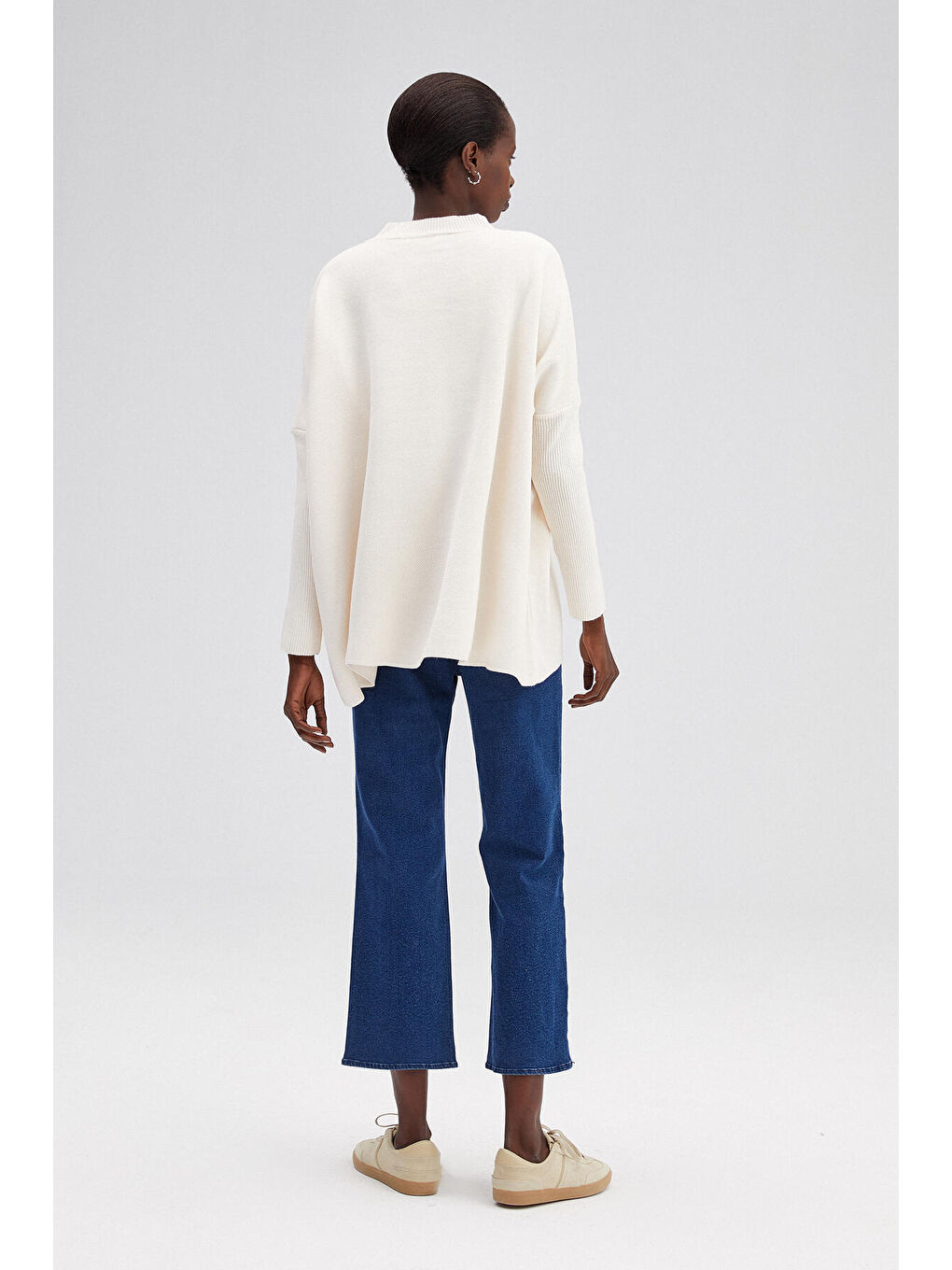 Ekru T Kol Triko Kazak-3