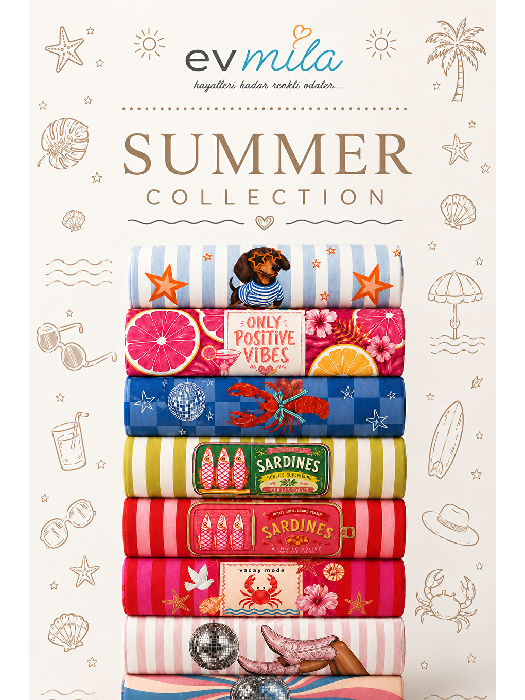 Milbay Grup Lacivert Beyaz Kalın Çizgili 70x150 Cm Dijital Plaj Ve Banyo Havlusu-37341-6