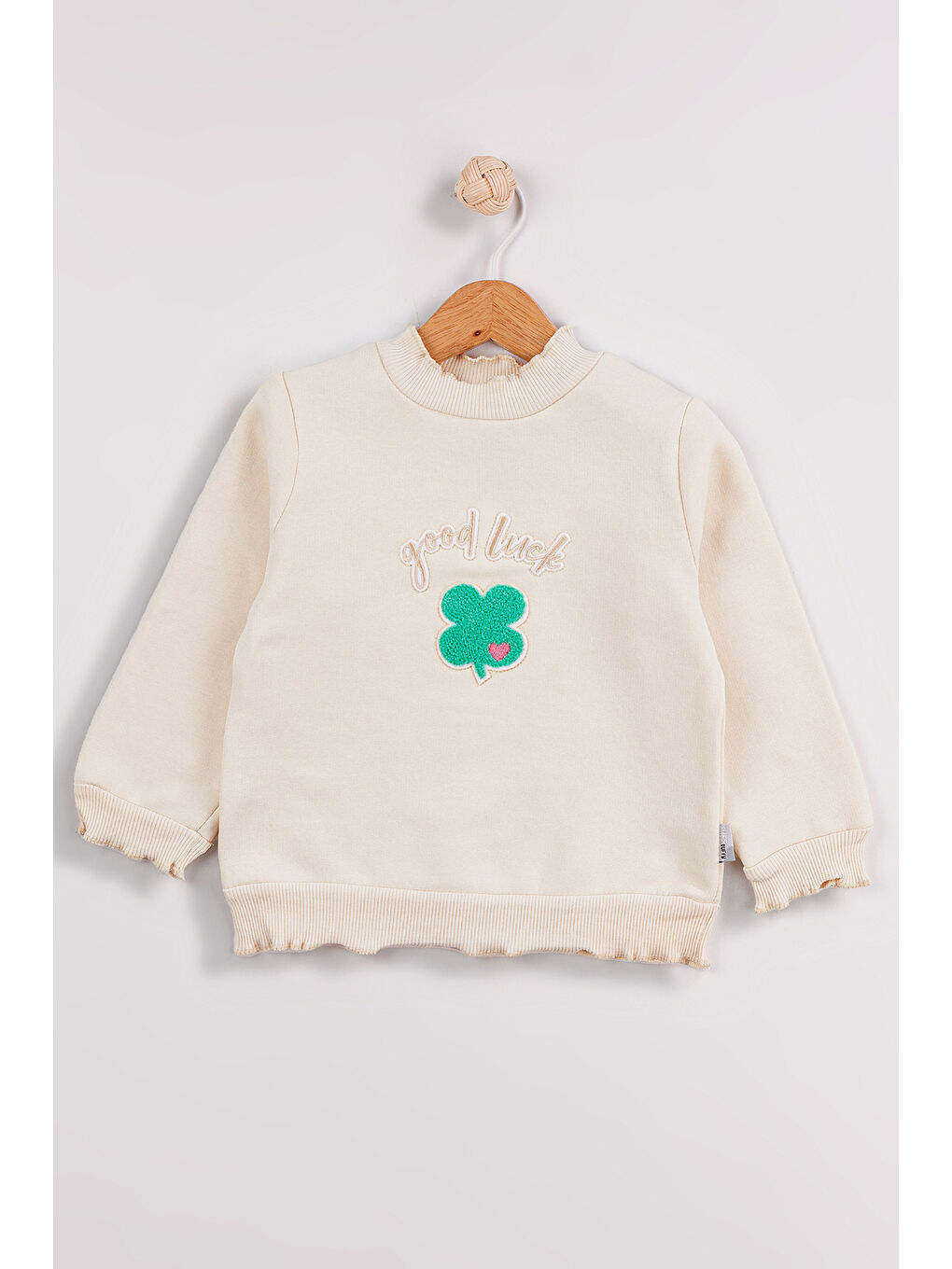 MİSSTUFFY Ekru Kız Çocuk 2'li Paket Basic Sweatshirt - 1