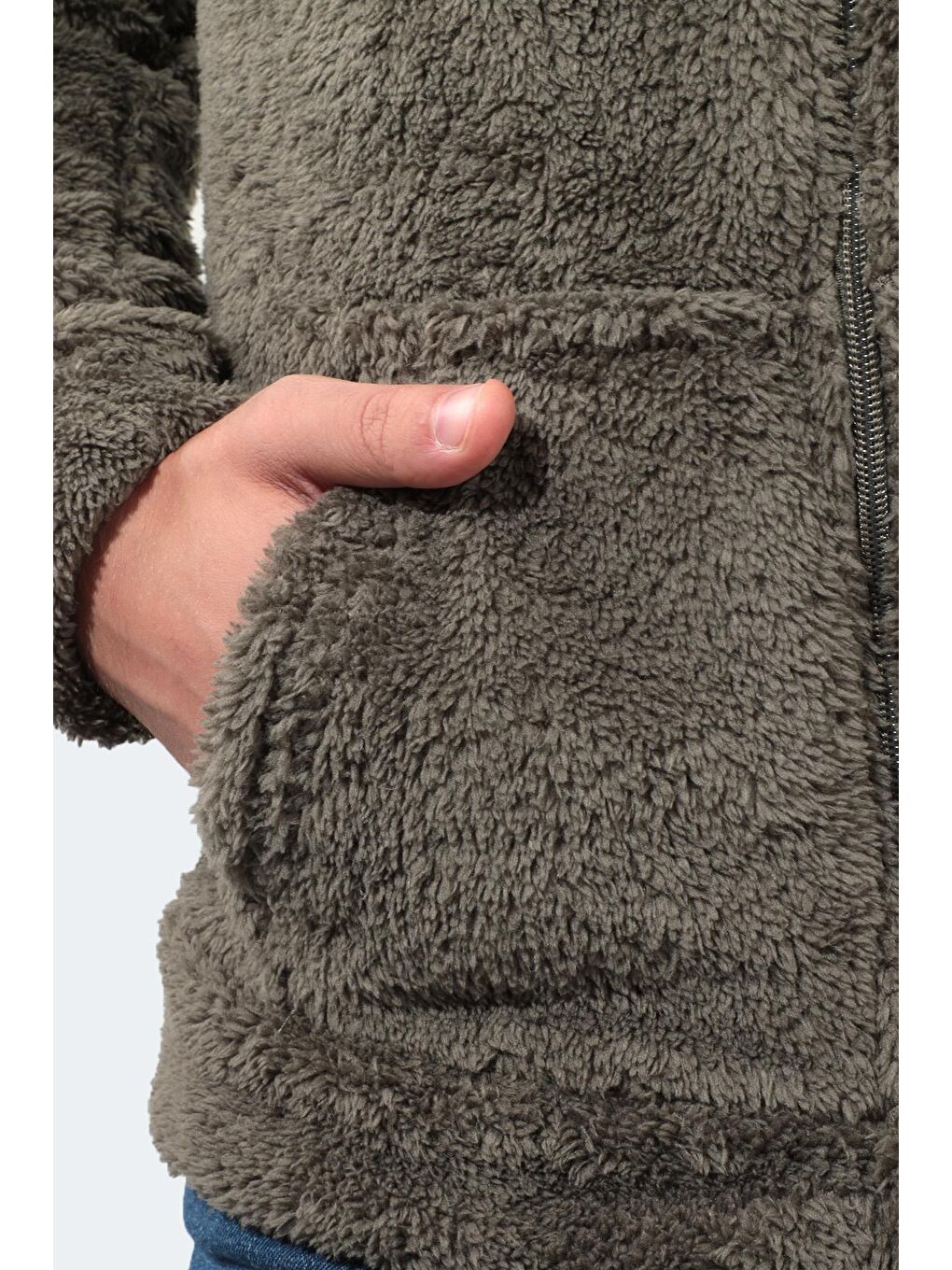 SALMA I Erkek Polar Haki-3