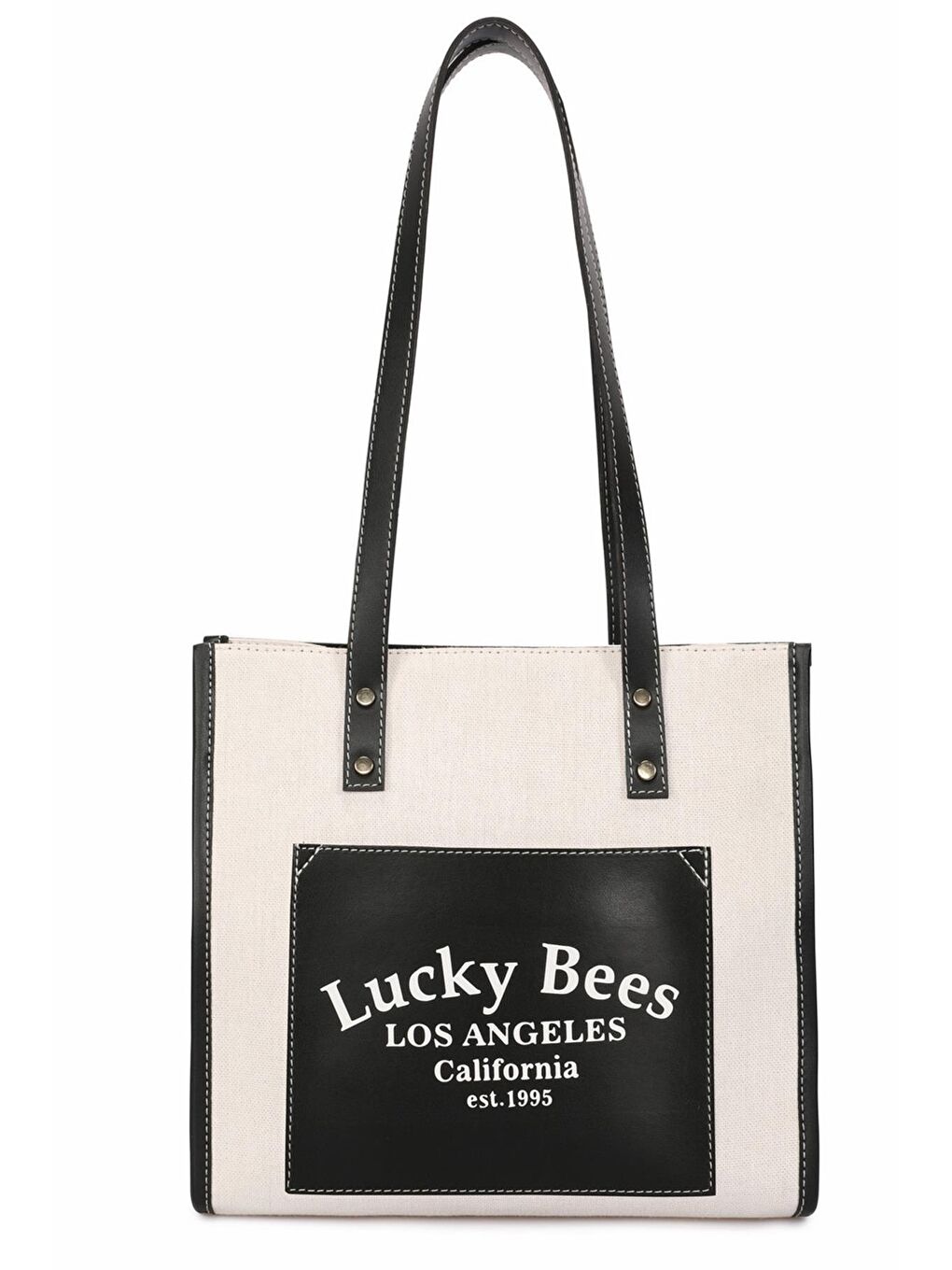 Lucky Bees Siyah Kadın El ve Omuz Çantası