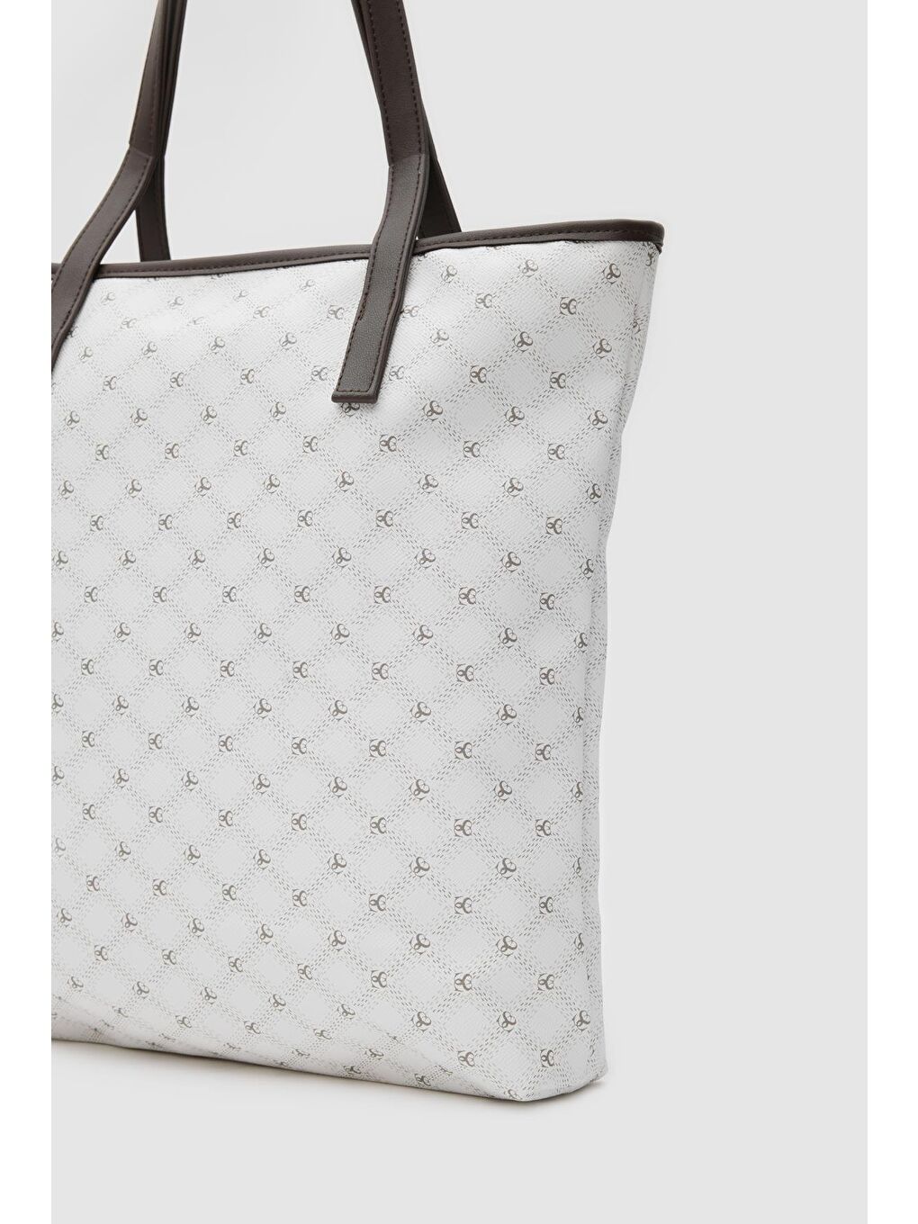 Samba Jakarlı Omuz Çantası Beyaz-3