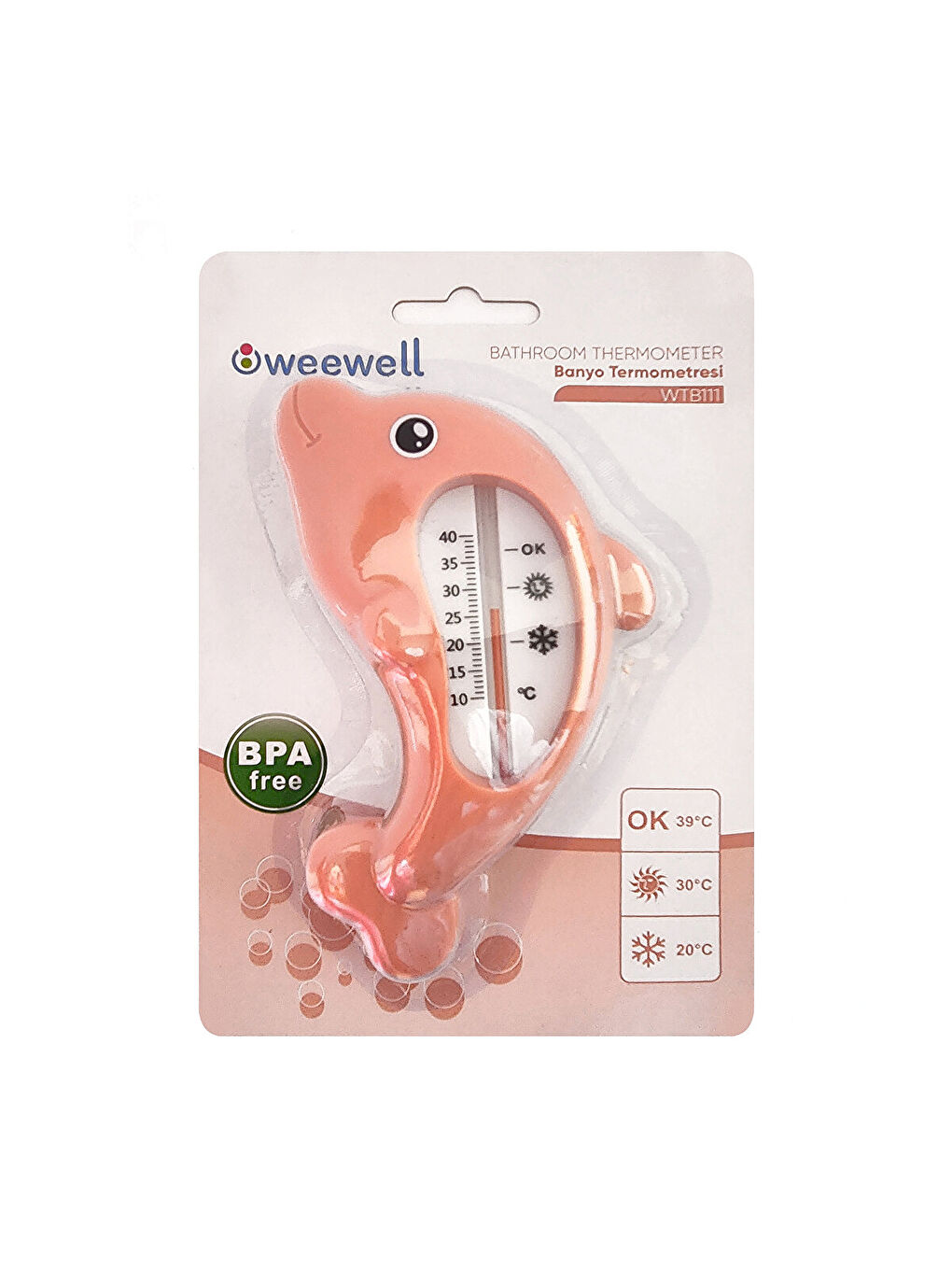 WTB111 Banyo Termometresi (Somon)-1