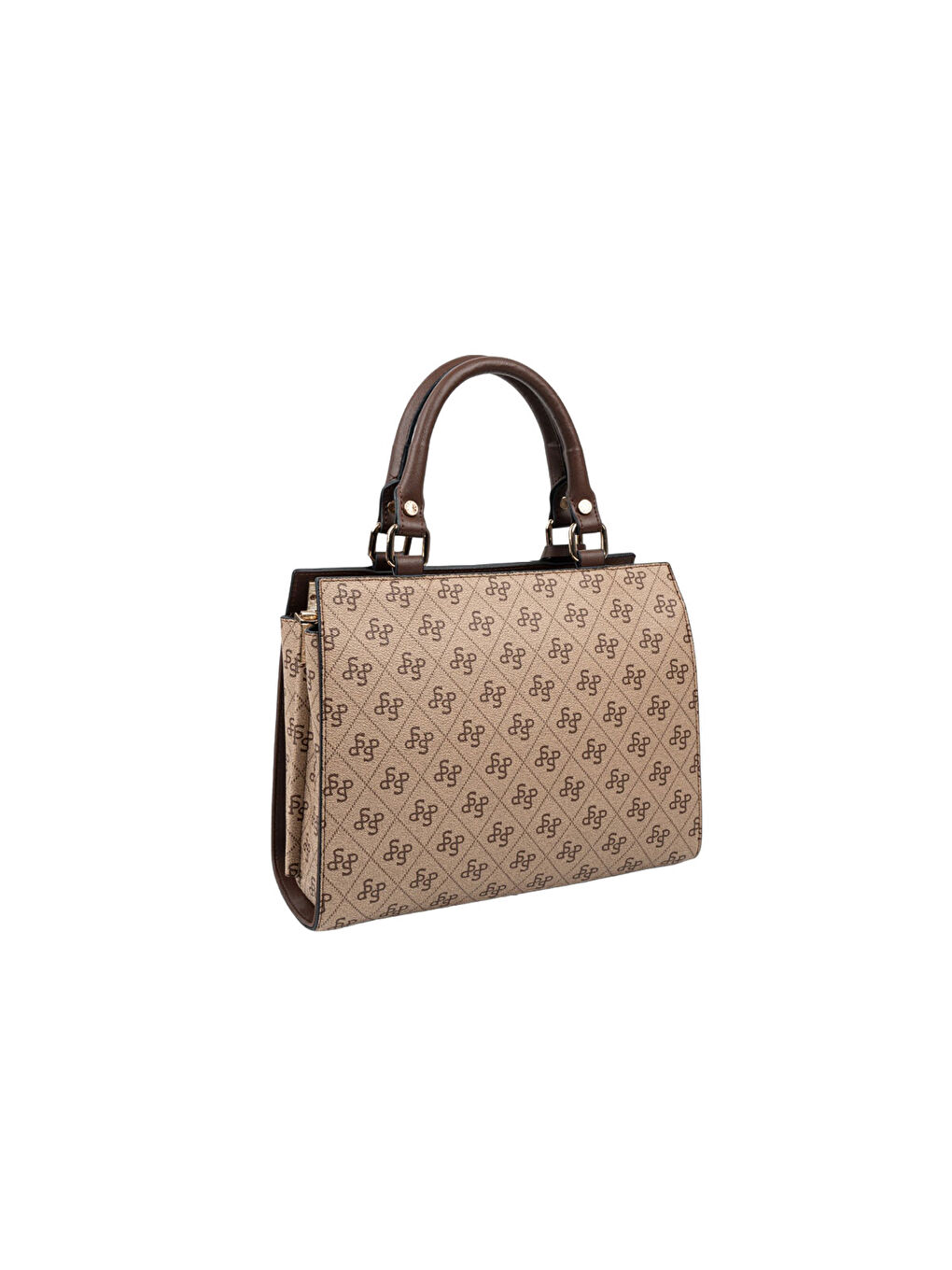 Bej Kadın Omuz Çantası 1174-48182 SILVER POLO BAYAN ÇANTASI M178 KOYU BEJ-MAT KAHVE-2