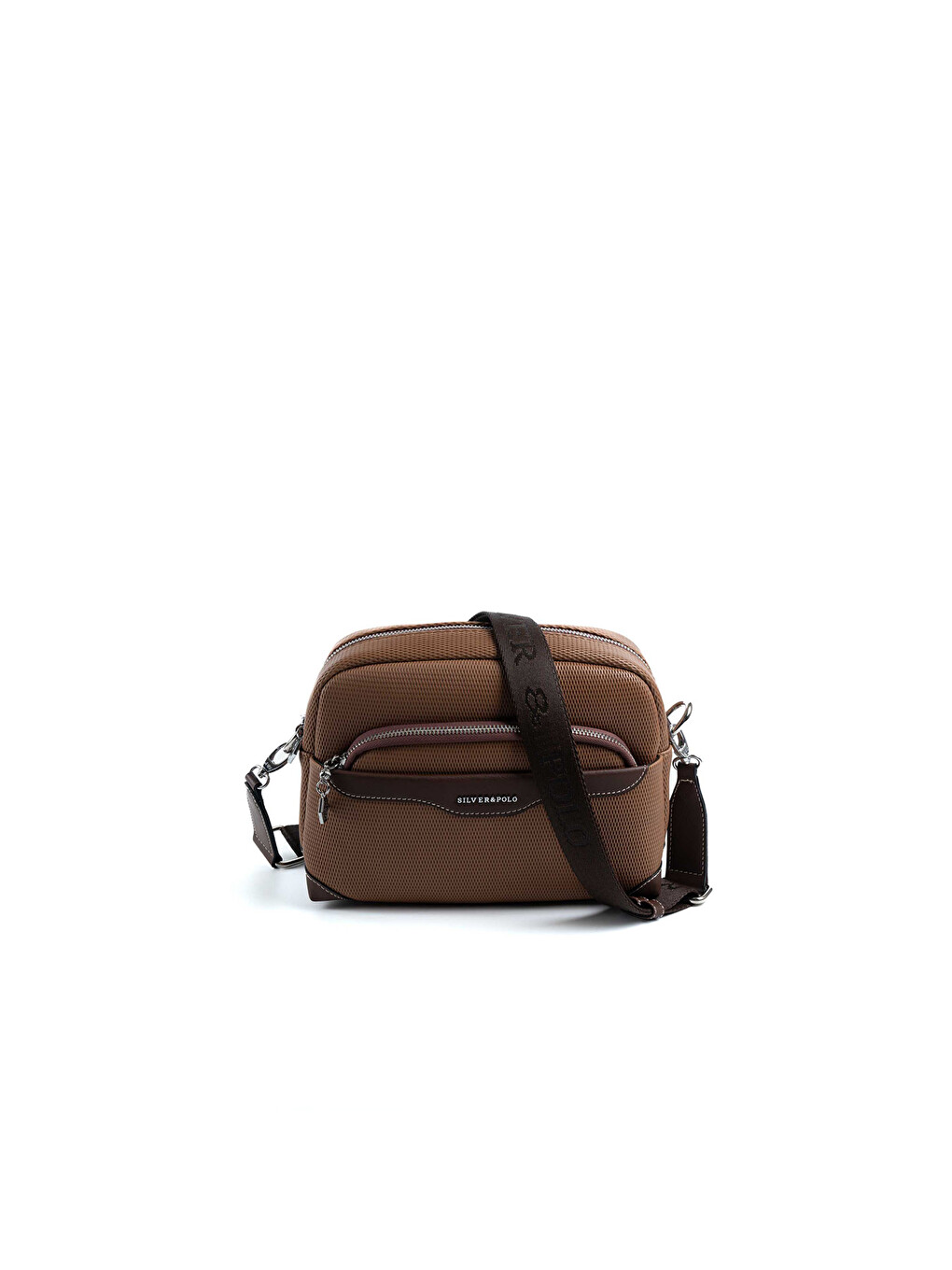 Kahverengi Kadın Çapraz Çanta 1201-47997 SILVER POLO ÇAPRAZ BAYAN ÇANTASI M86 KARAMEL-MAT KAHVE-4