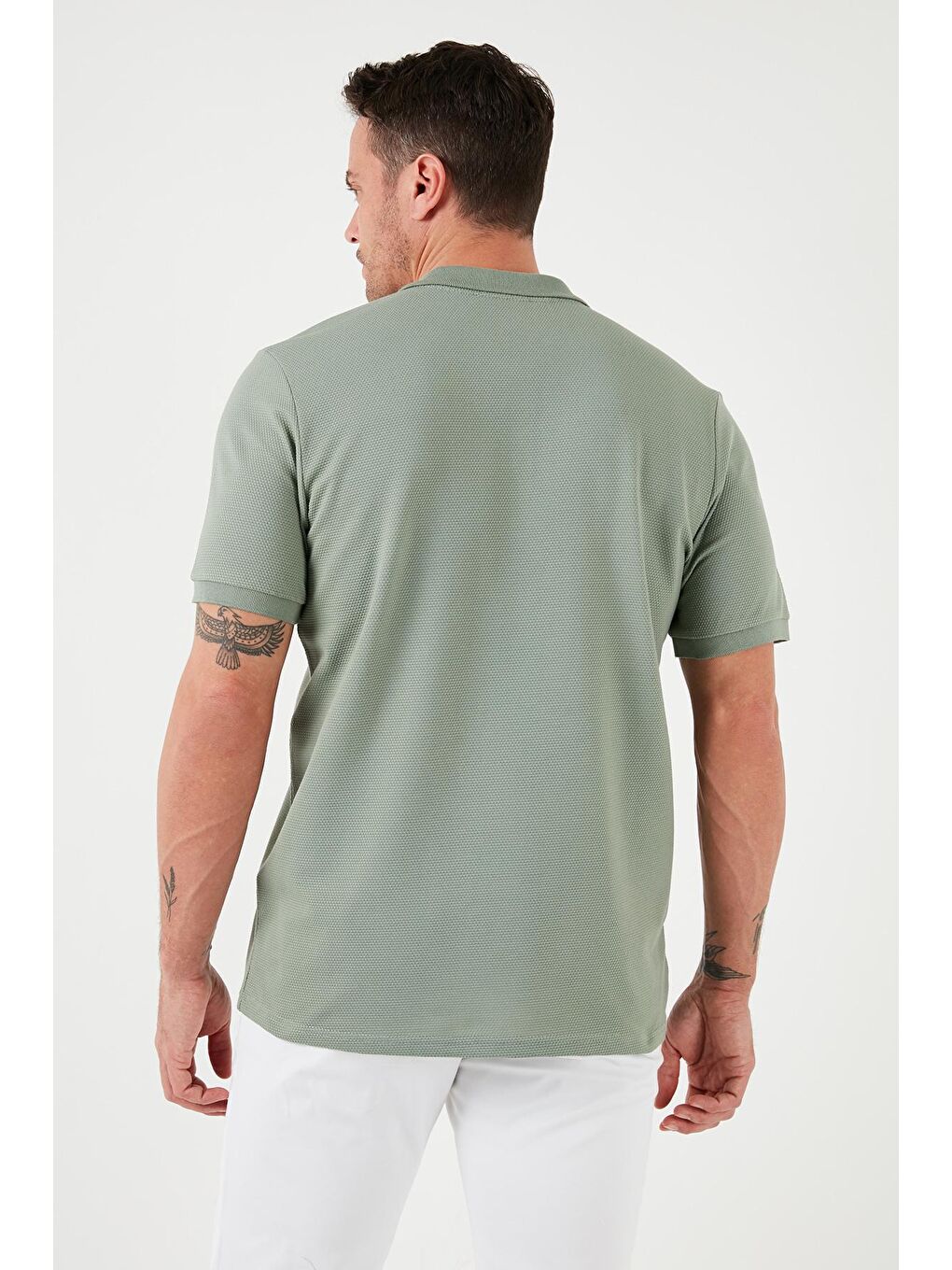 Buratti Canlı Yeşil Regular Fit Pamuklu Düğmeli Polo Yaka T Shirt 5902326 - 4