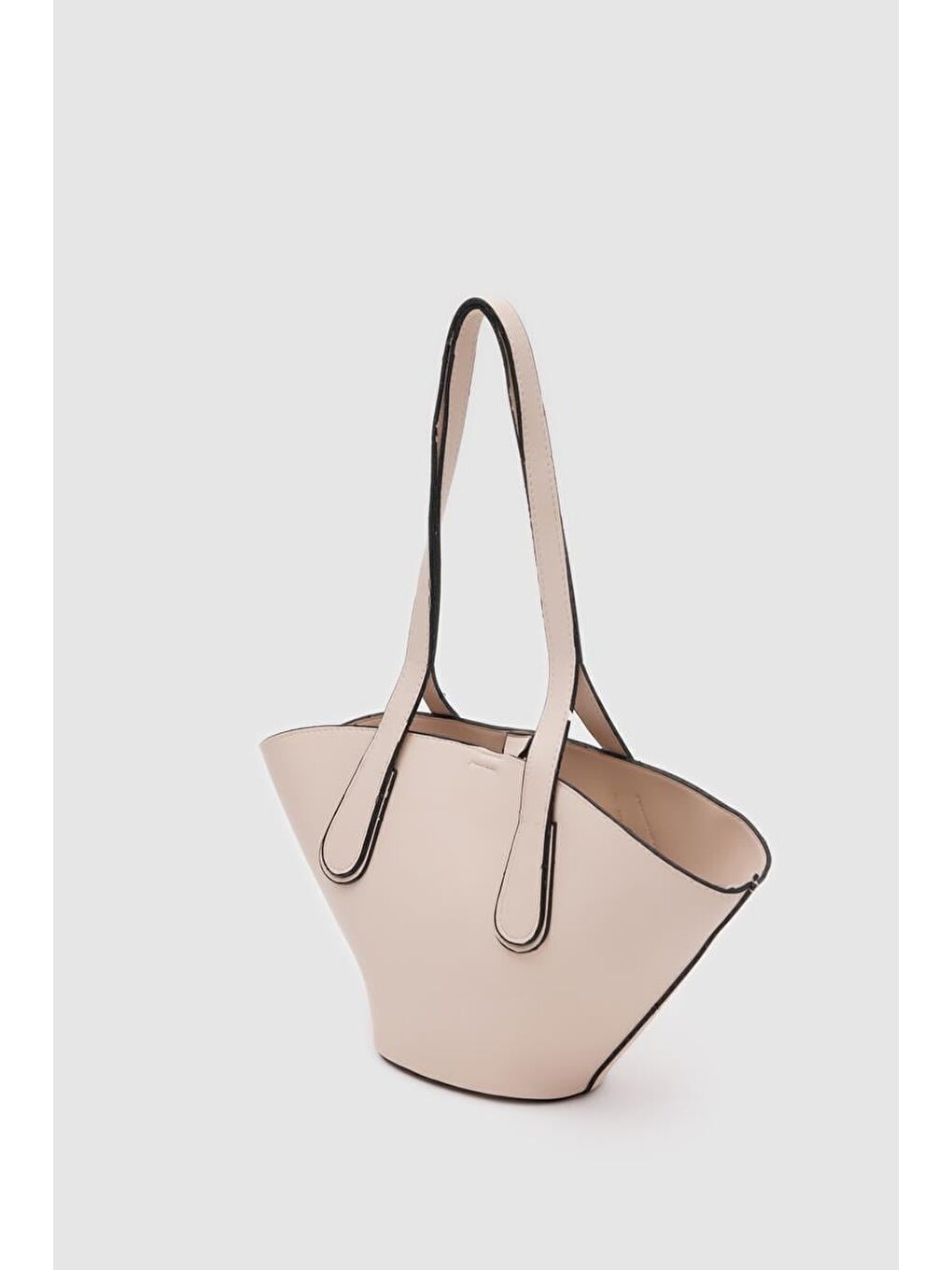 Ekru Marta Omuz Çantası Krem-2