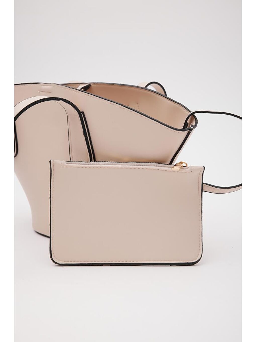 Ekru Marta Omuz Çantası Krem-4