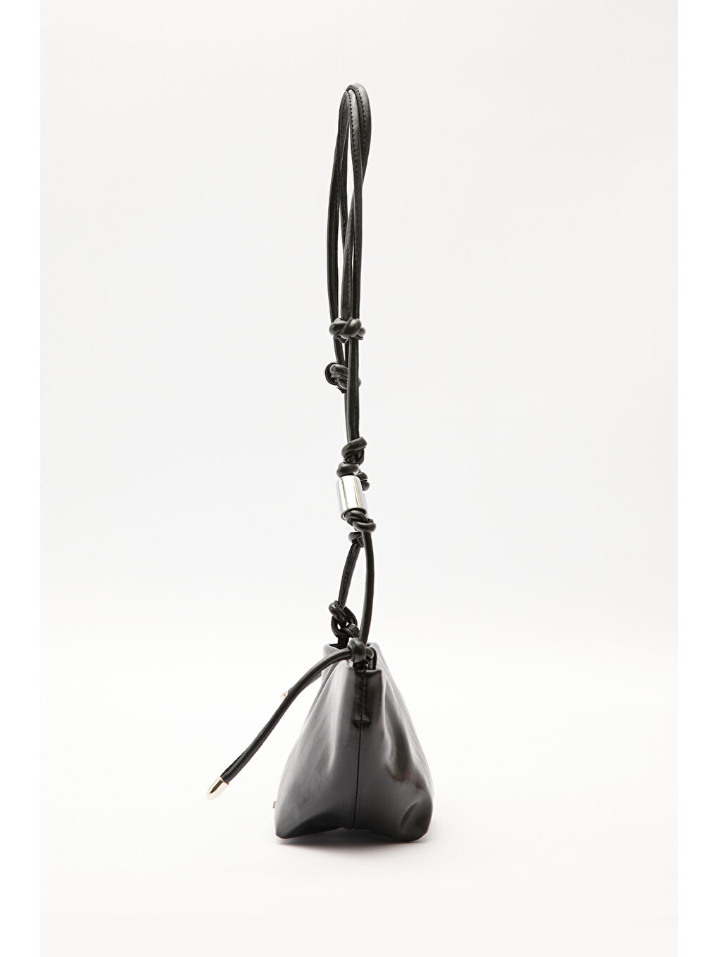 Siyah Elora Bağlama Detaylı Çanta Black Truffle-3