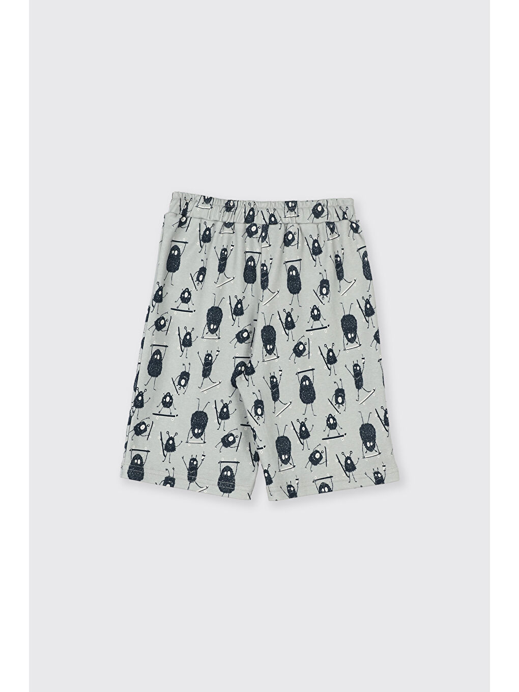 Erkek Çocuk Baskılı Yeşil Pijama Takımı-6