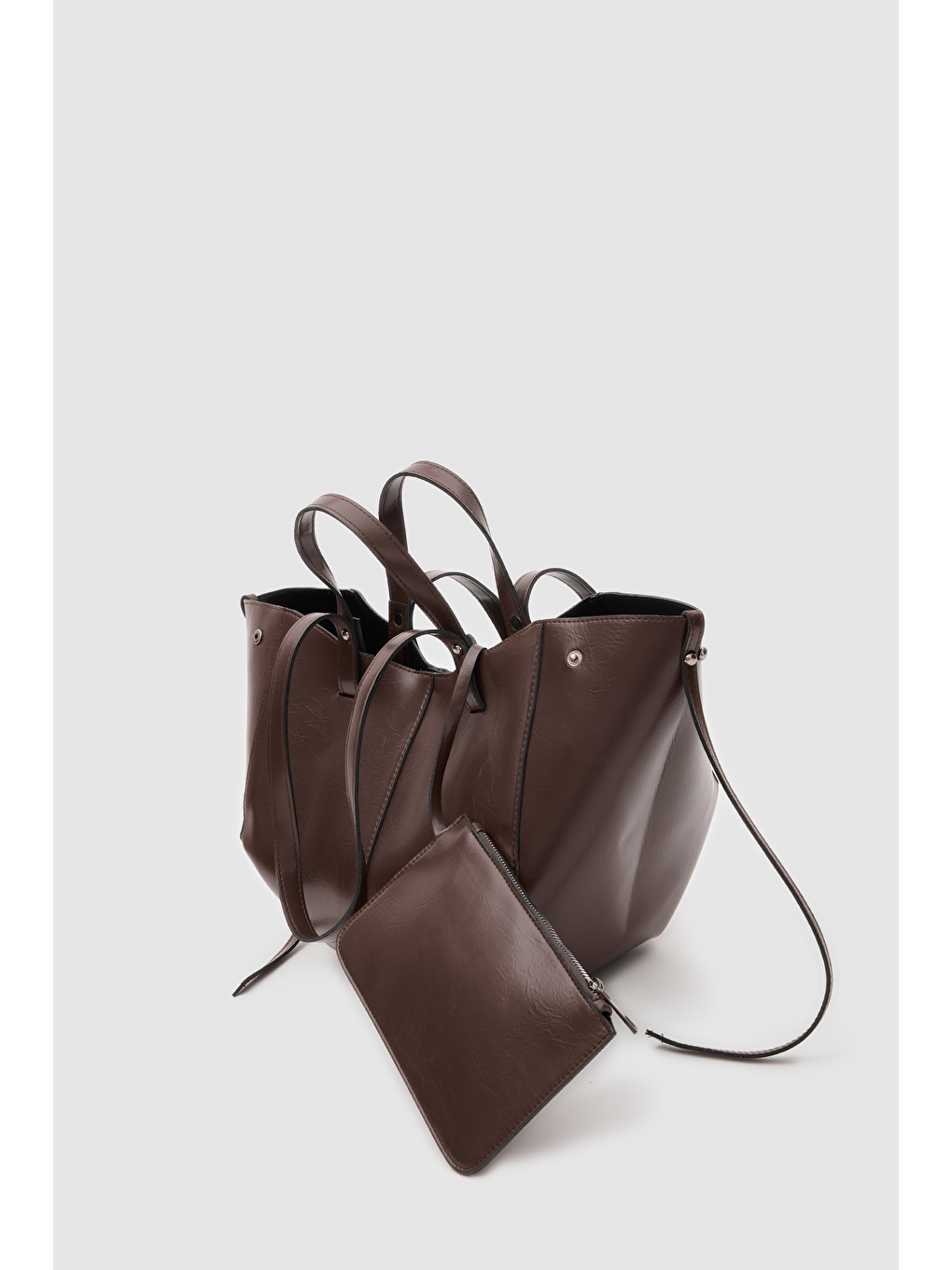 Kahverengi Champ City Omuz Çantası Acı Kahve-5