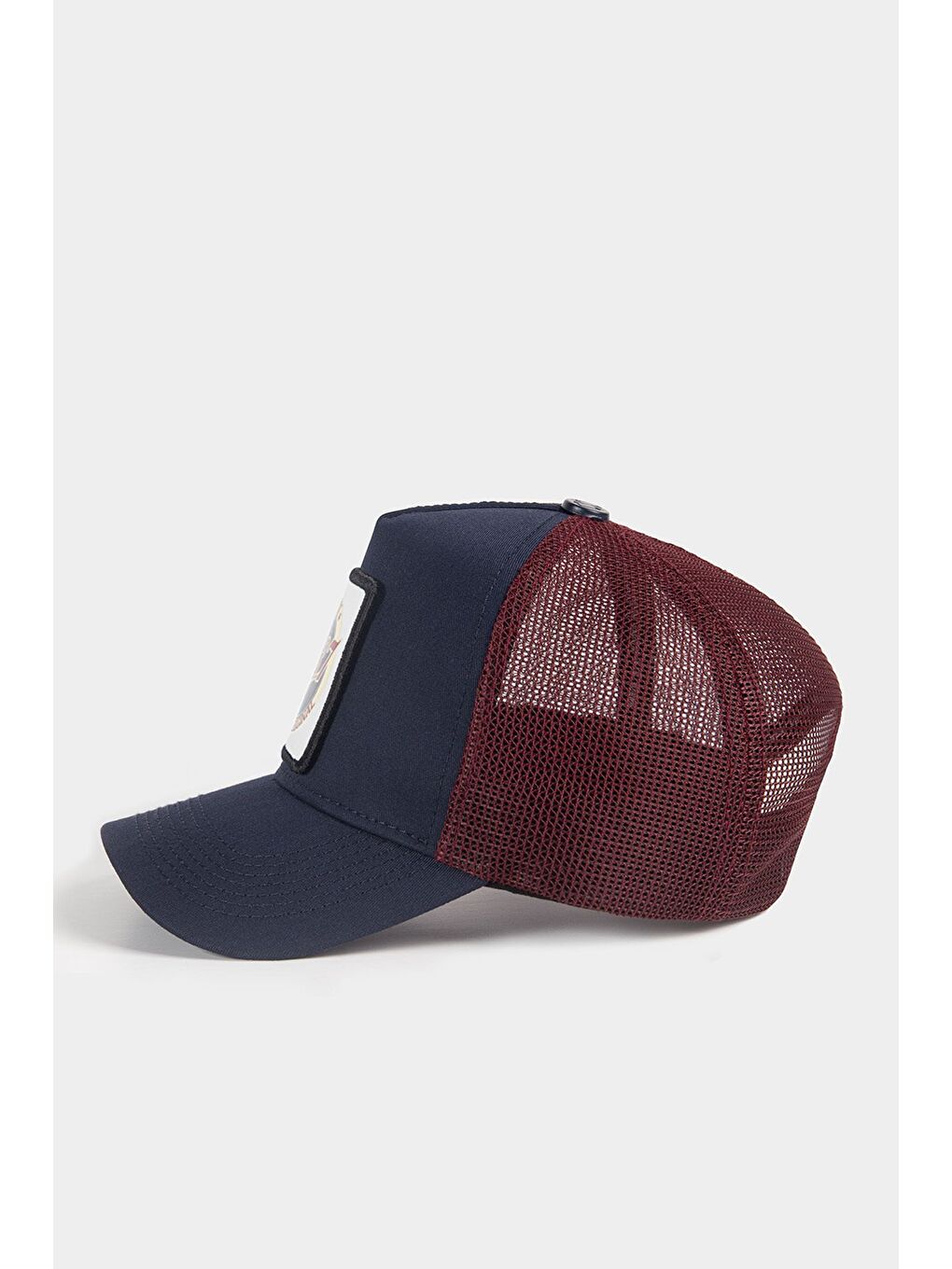 Made in 1987 Logolu Lacivert-Bordo Trucker Şapka-3