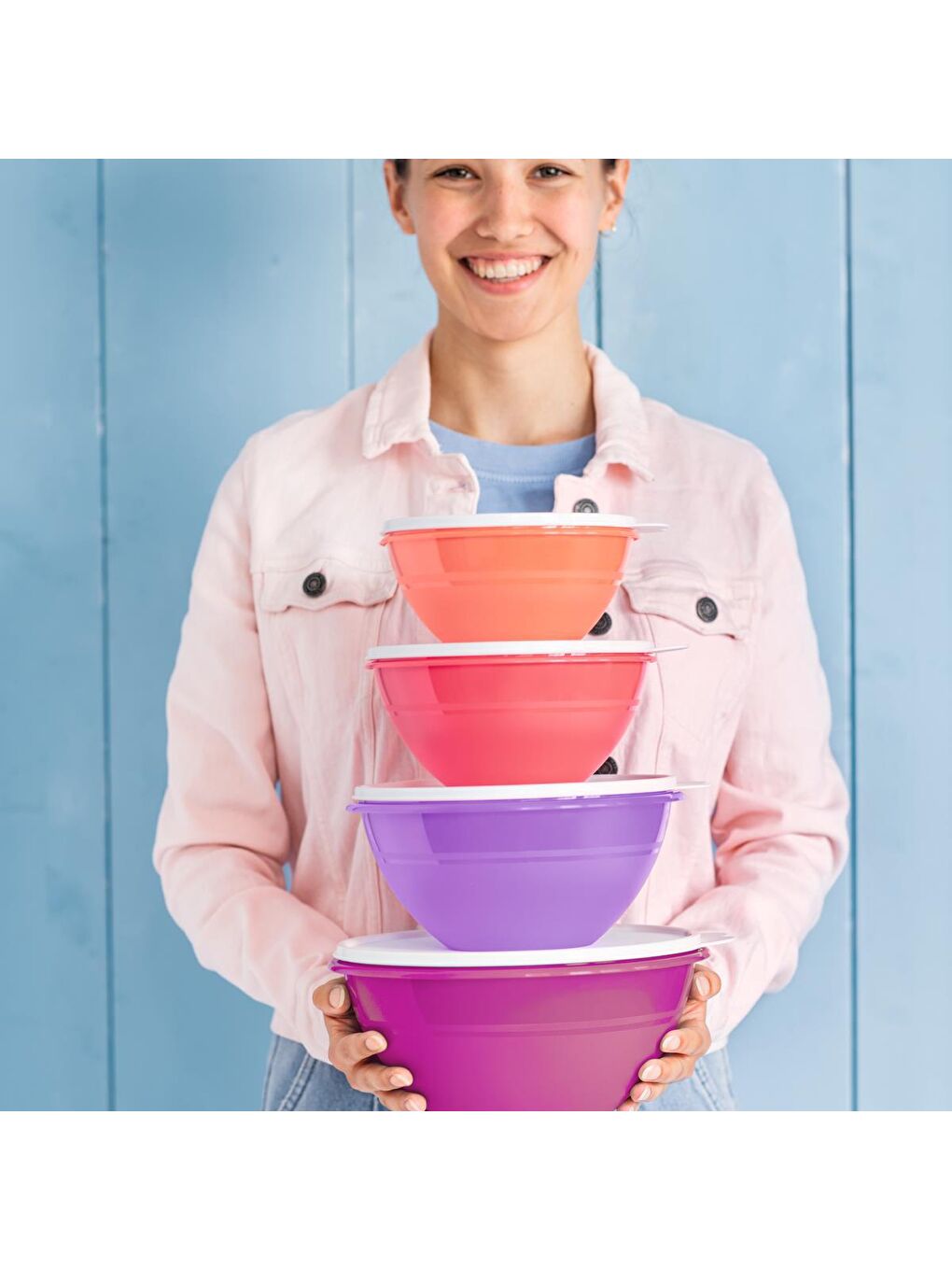 Tupperware Pembe Harika Kap 2.4L Pembe - 1