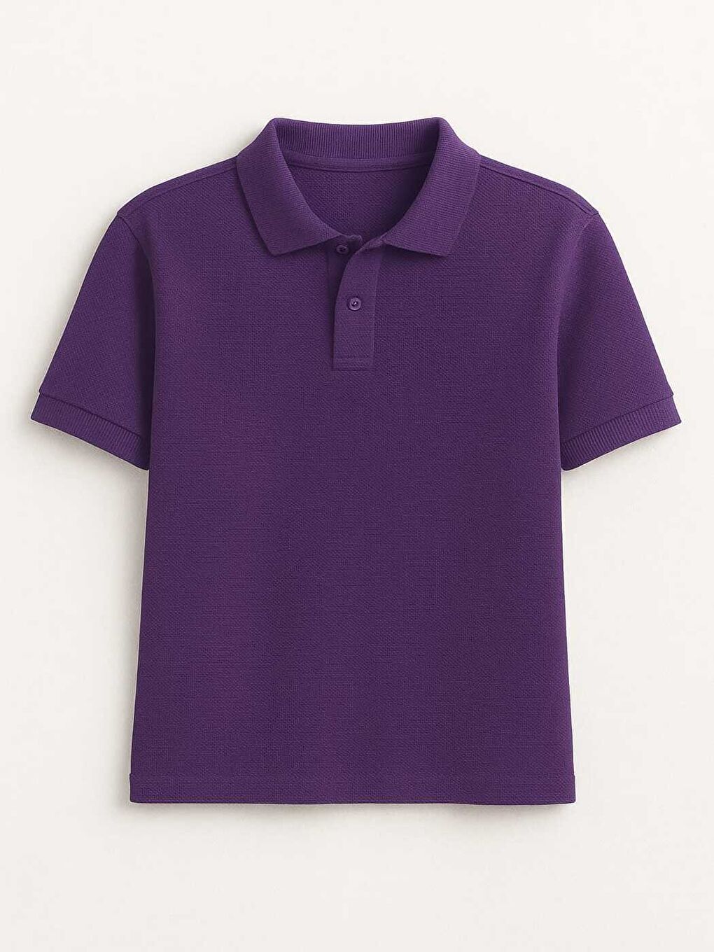 Mor Kids Polo Yaka Basic Kısa Kollu Erkek Çocuk Tişört