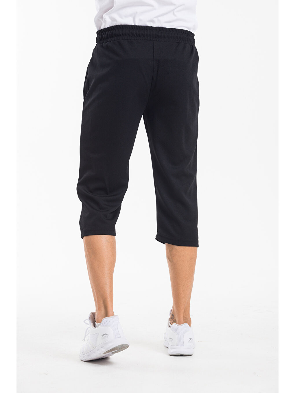 Siyah Erkek New York Baskılı Uzun Şort SPR25SR081-1