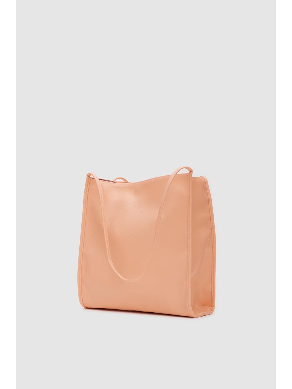 Pembe Miguel Vintage Omuz Çantası Somon-7