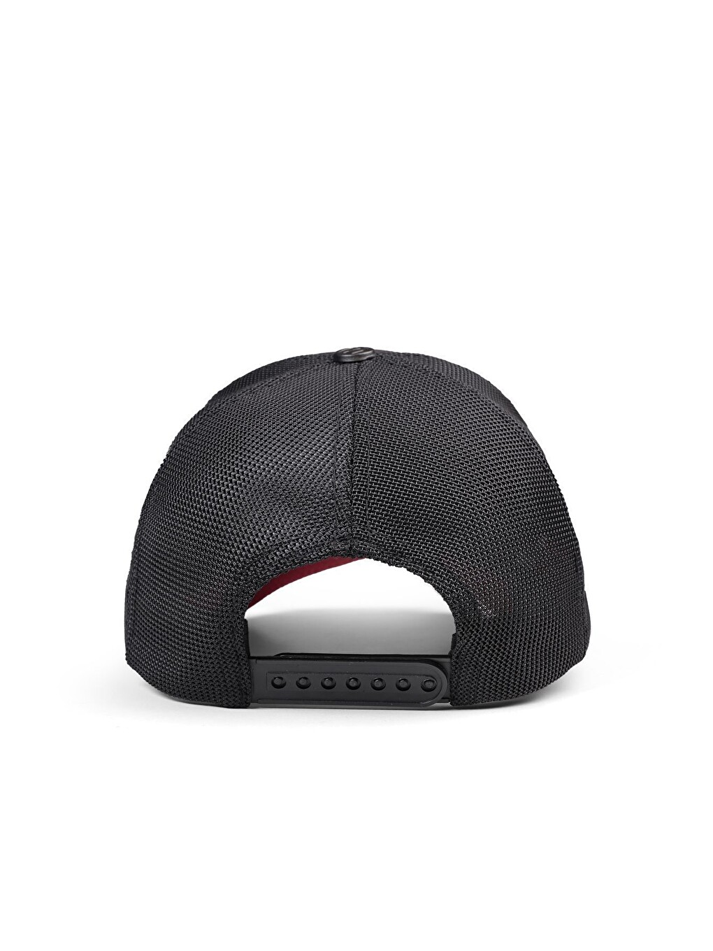 Karga Logolu Kırmızı-Siyah Trucker Şapka-4