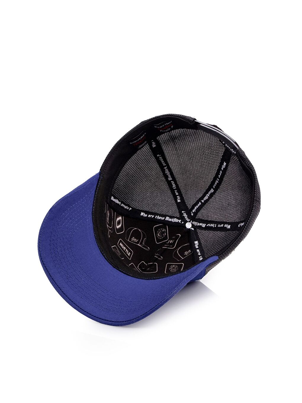 Normal is Boring Logolu Siyah-Mavi Trucker Şapka-2